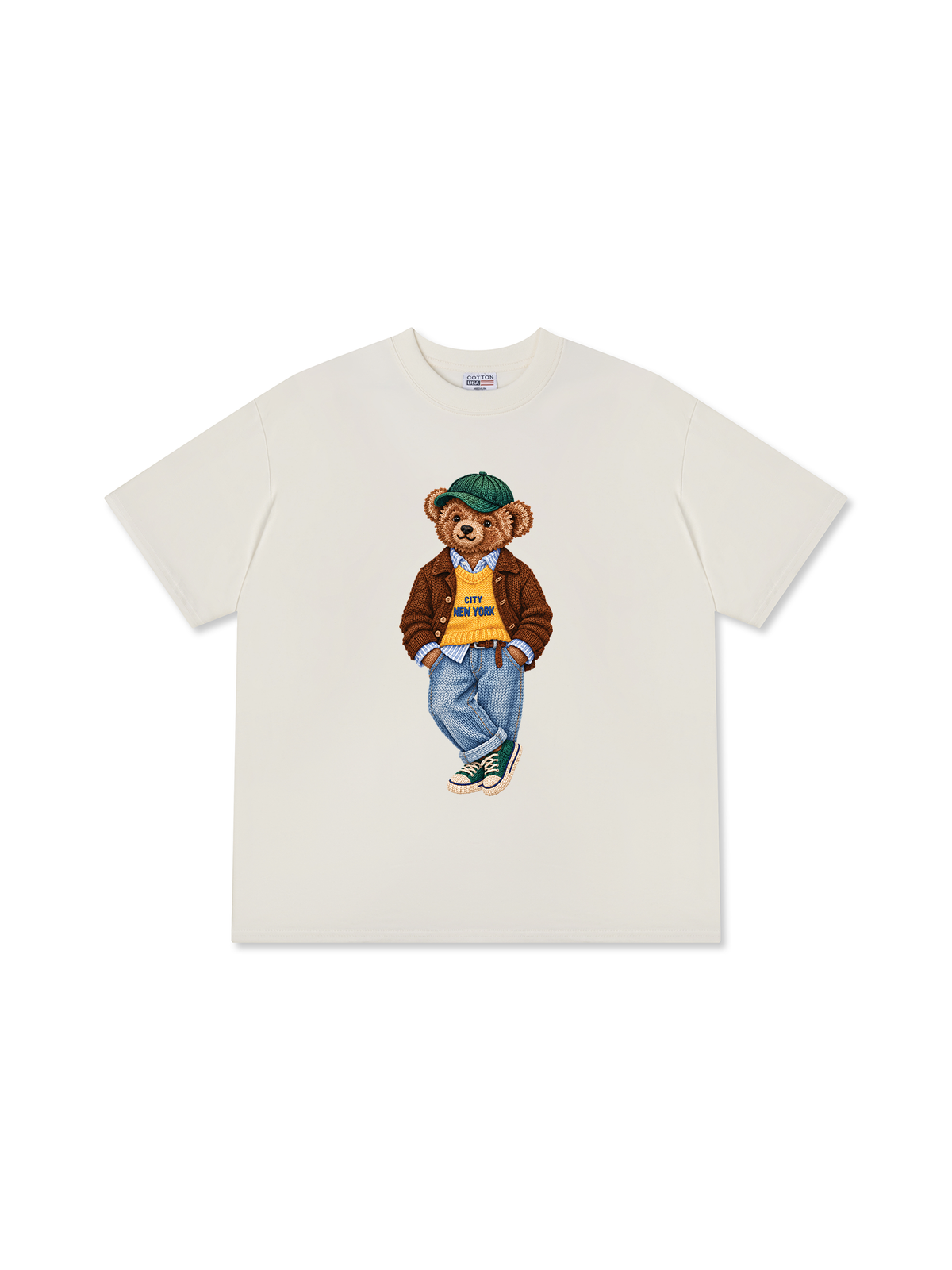 Áo Thun Relaxed Fit Bear Autumn Outfit