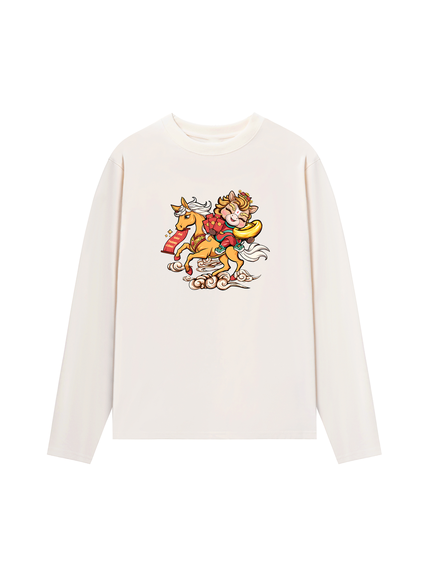 Áo Thun Dài Tay Mã Đáo Thành Công