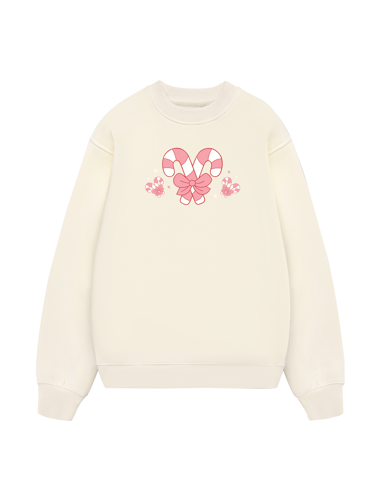 Cute Pink Candy Cane Sweater