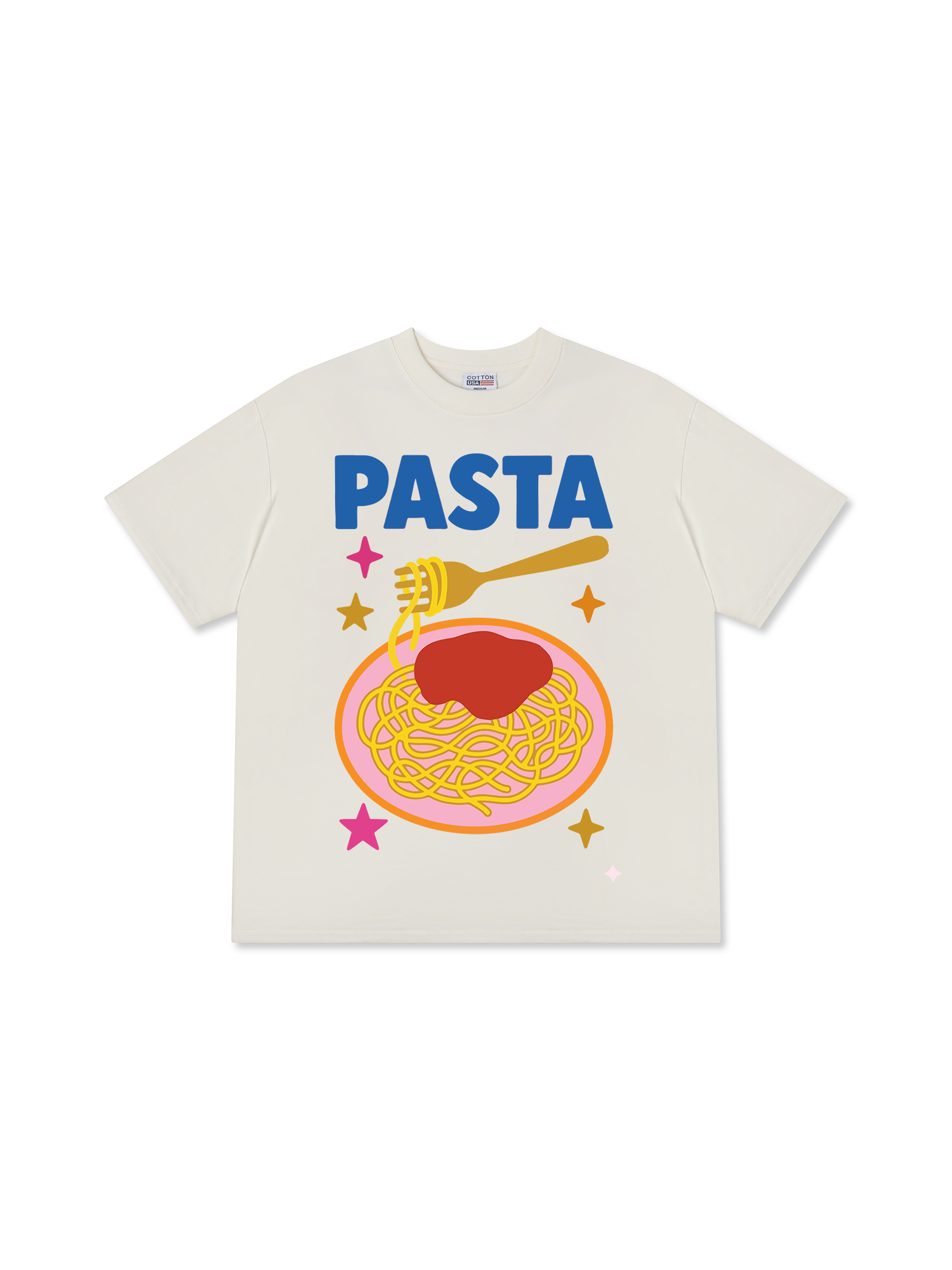 Áo Thun Relaxed Fit Yummy Mood Pasta