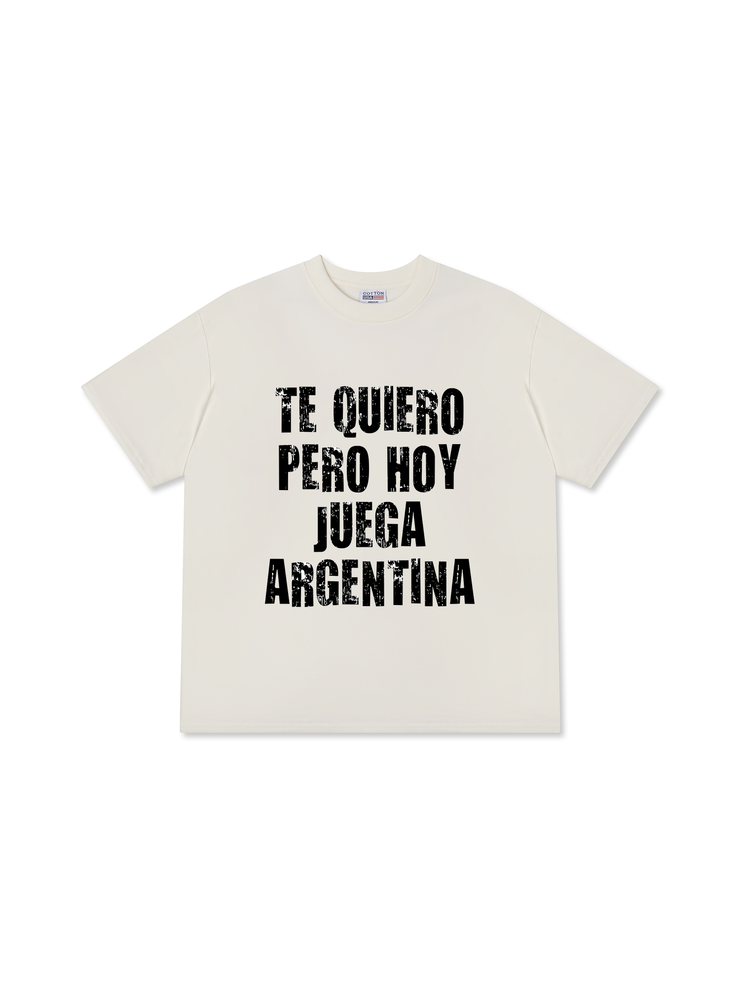 Áo Thun Relaxed Fit Soccer World Cup Te Quiero Pero Hoy Juega Argentina