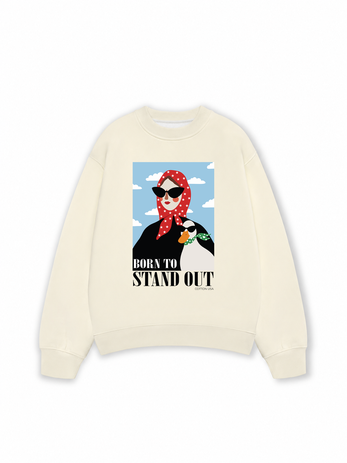 Áo Sweater Nỉ Hai Da Farm Born To Stand Out