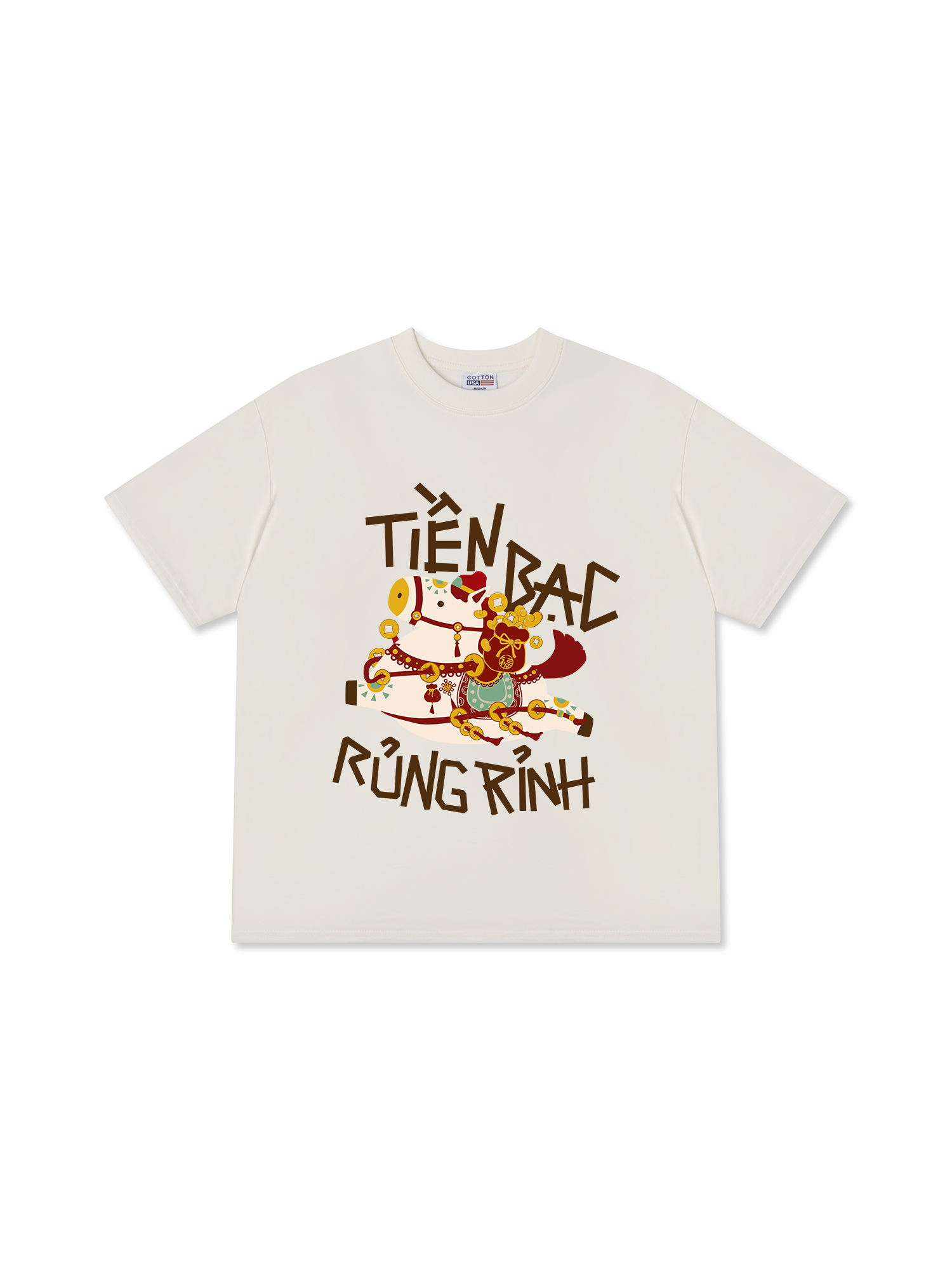 Áo Thun Relaxed Fit Tiền Bạc Rủng Rỉnh