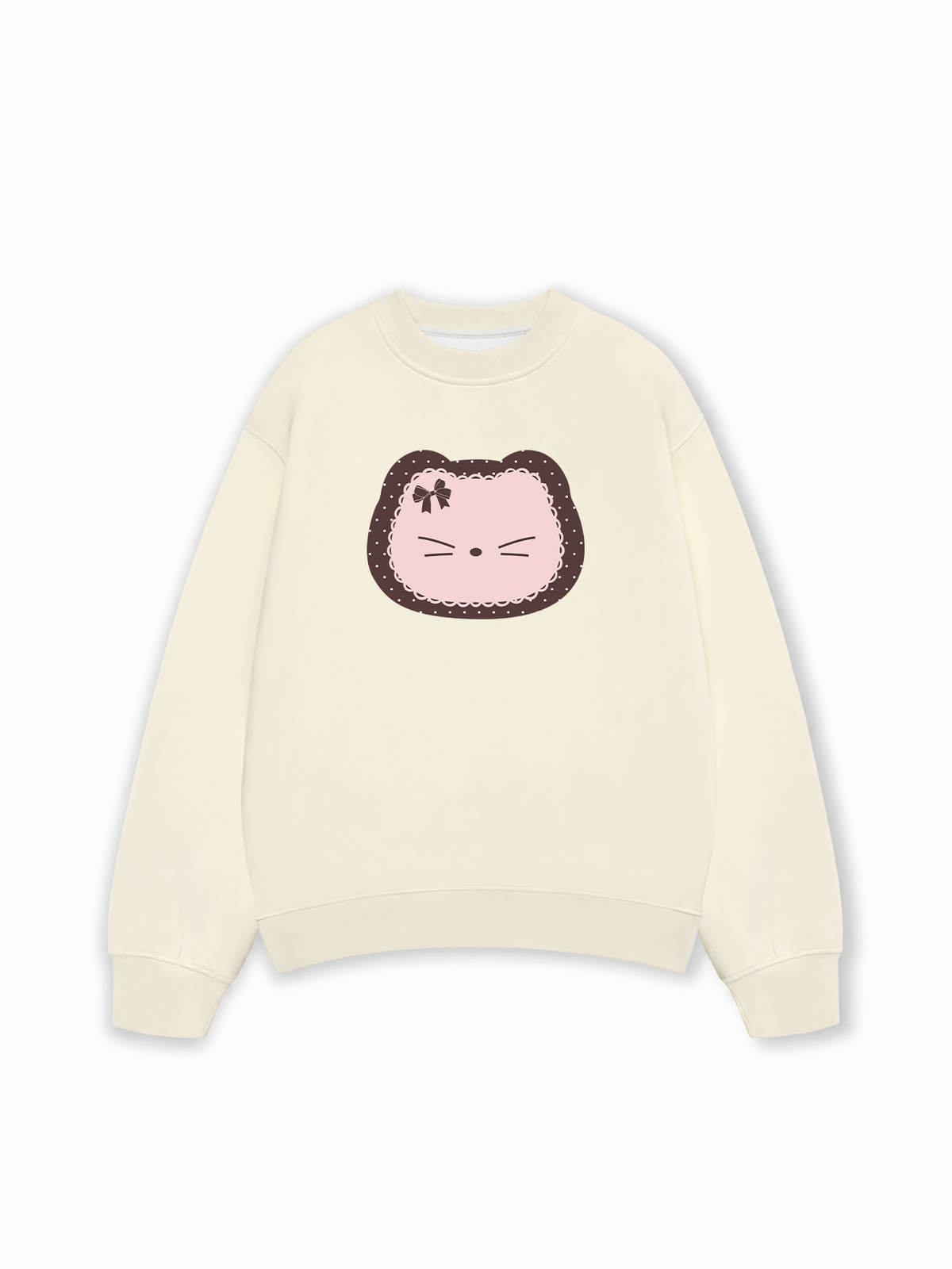 Áo Sweater Nỉ Hai Da Dotty Mood Cute Cat