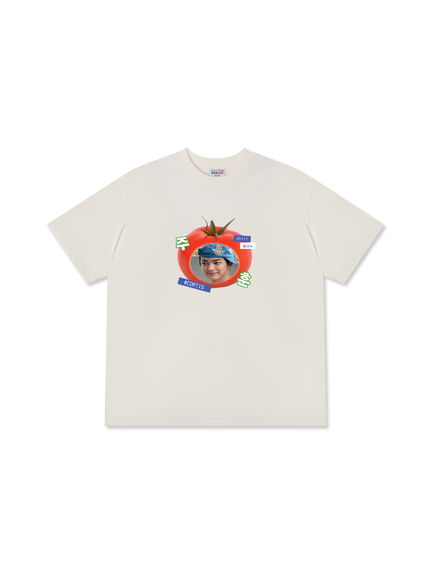 Áo Thun Relaxed Fit Idols Cortis Keonho Tomato