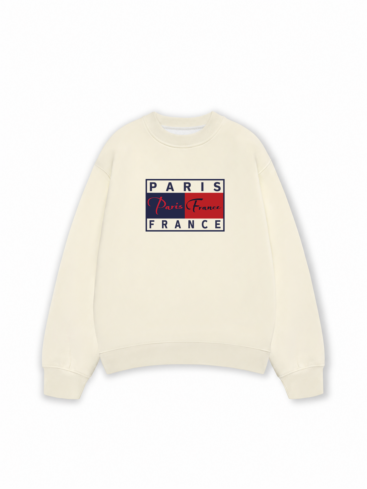 Áo Sweater Nỉ Hai Da Bassic Paris France