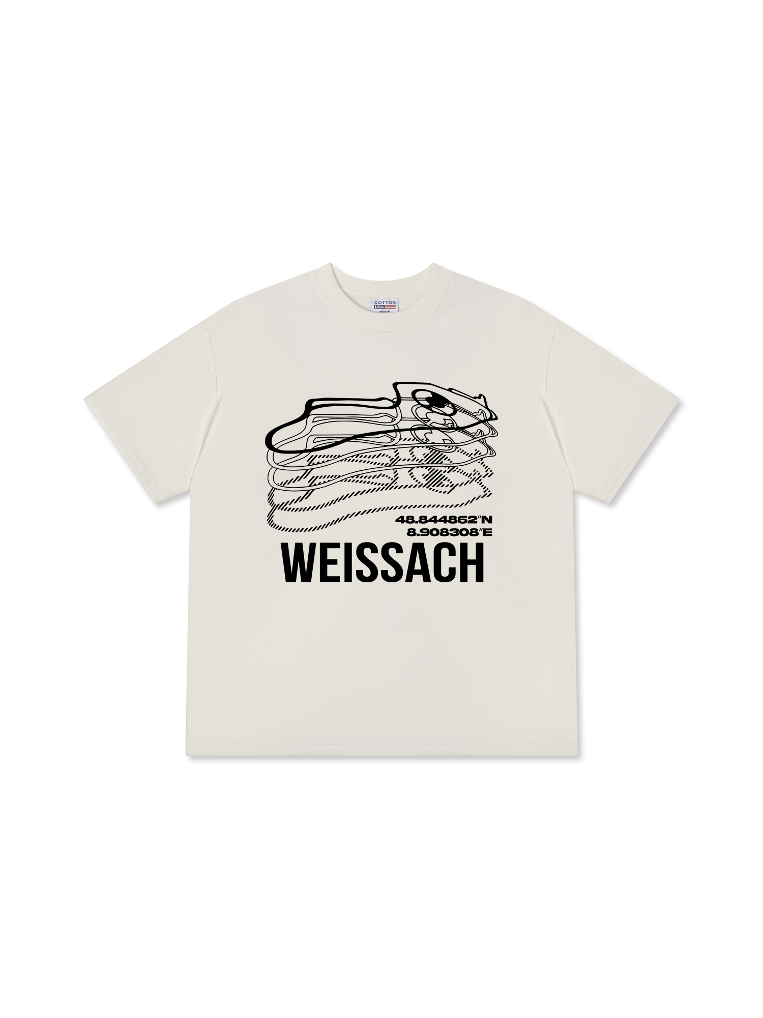 Áo Thun Relaxed Fit Weissach Map