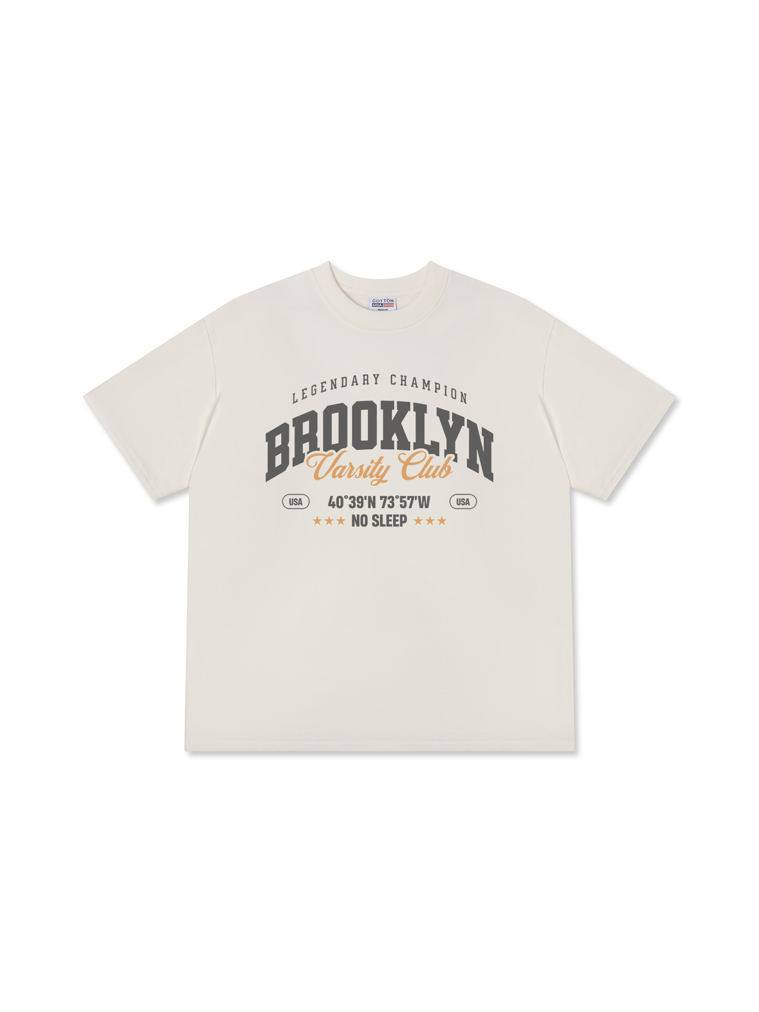 Áo Thun Relaxed Fit City Brooklyn Varsity Club