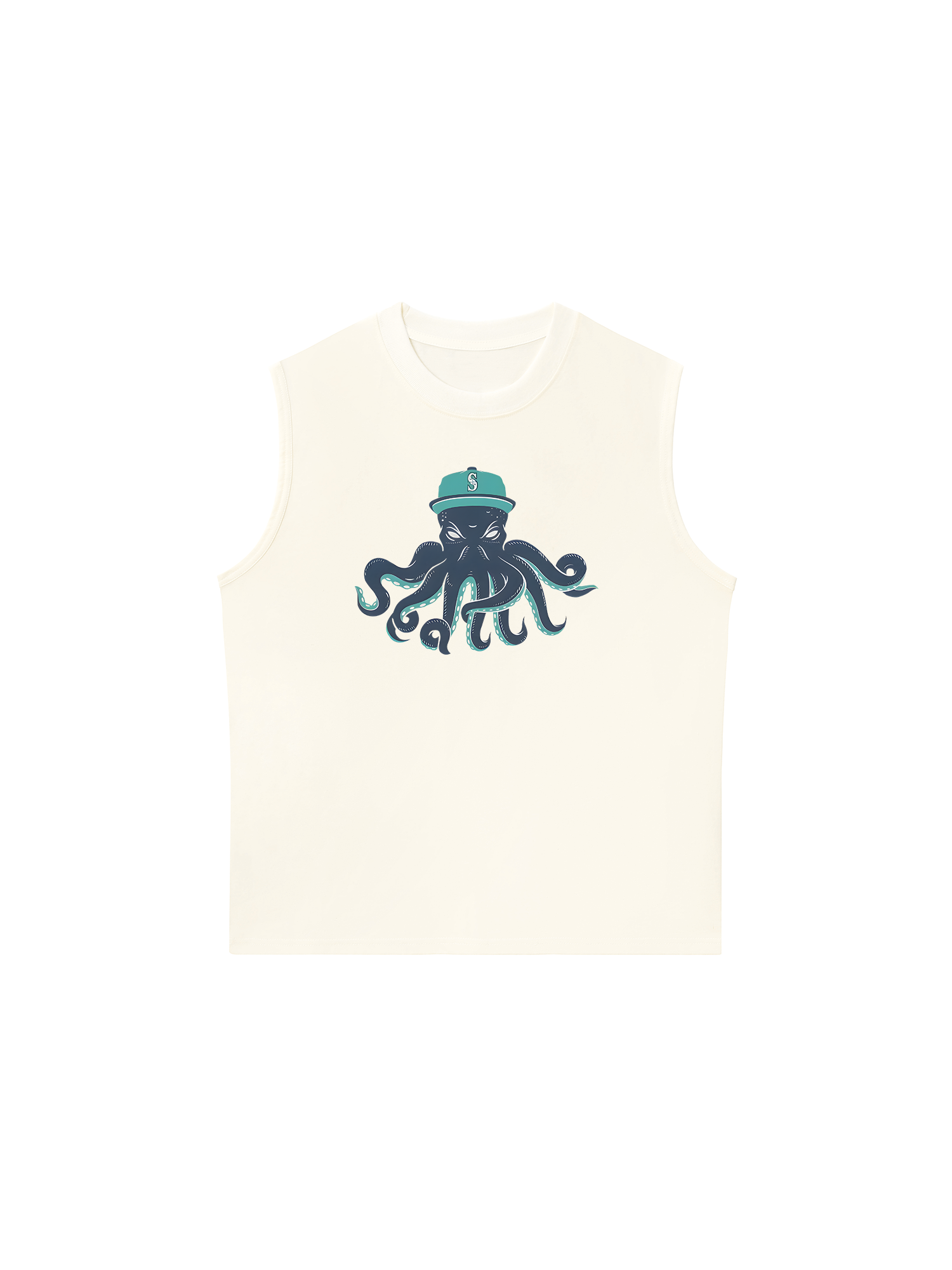 Áo Ba Lỗ Relaxed Fit Baseball Green Octopus