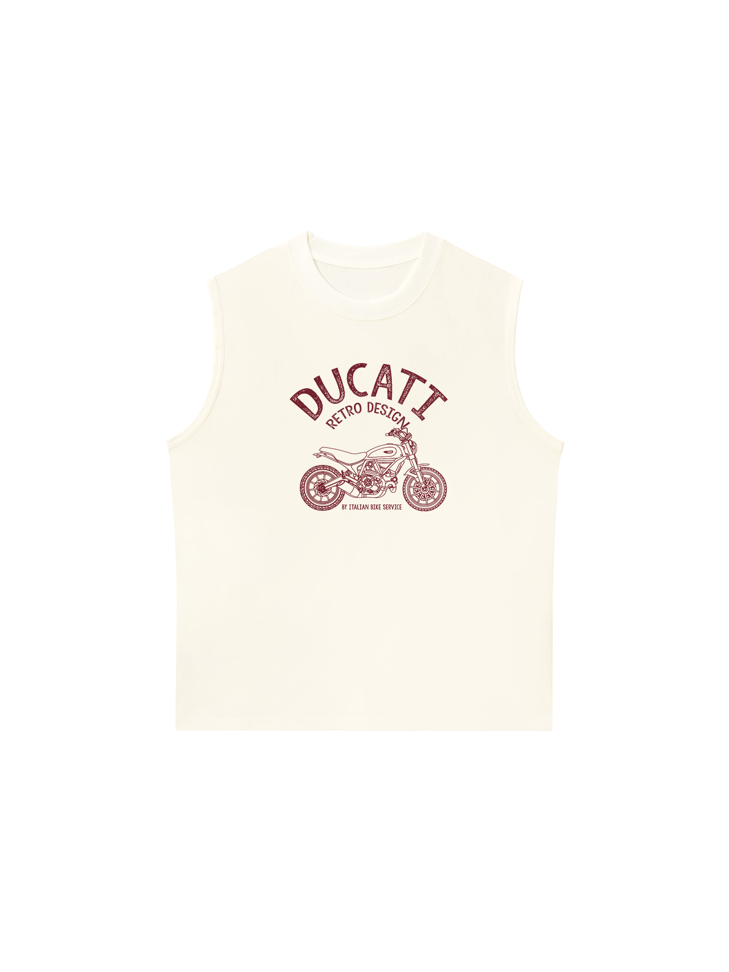 Áo Ba Lỗ Relaxed Fit Ducati Vintage Vibes