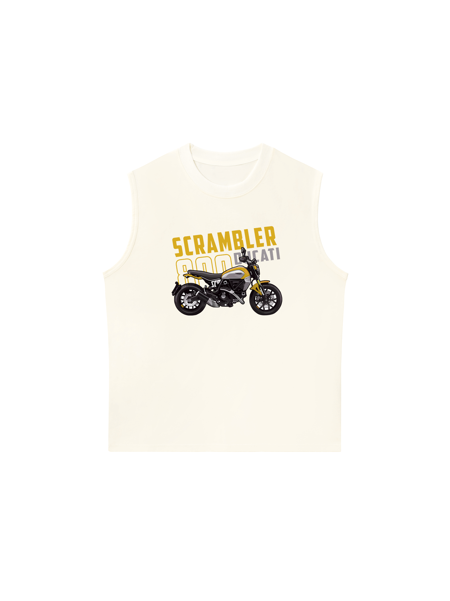 Áo Ba Lỗ Relaxed Fit Scrambler 800 Ducati Yellow