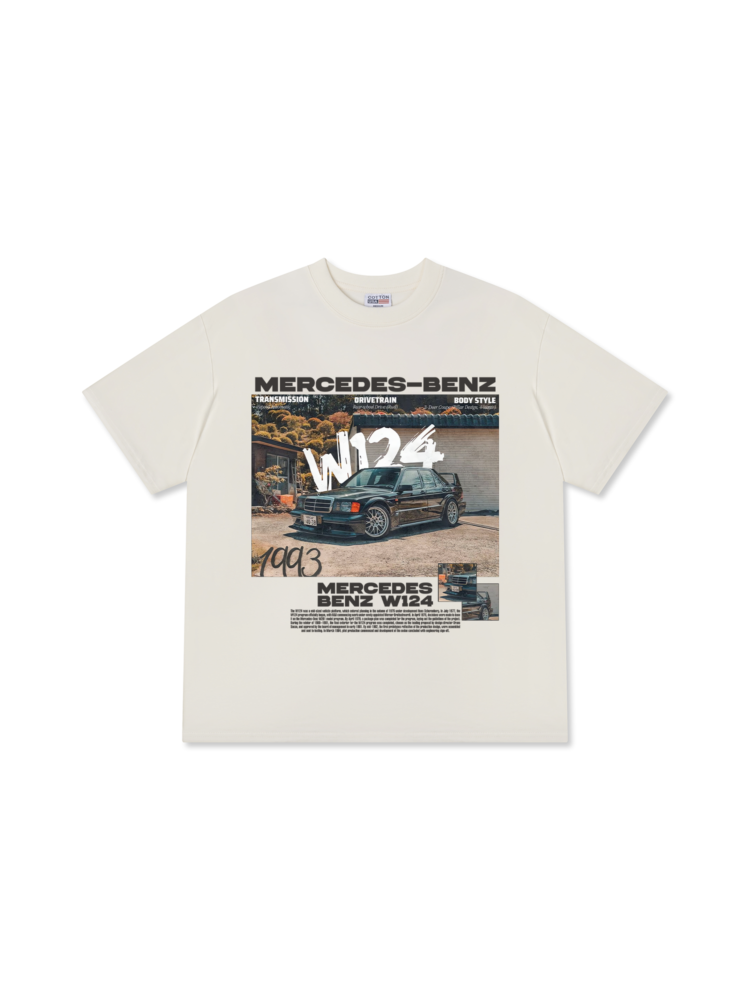 Áo Thun Relaxed Fit Mercedes W124 1993