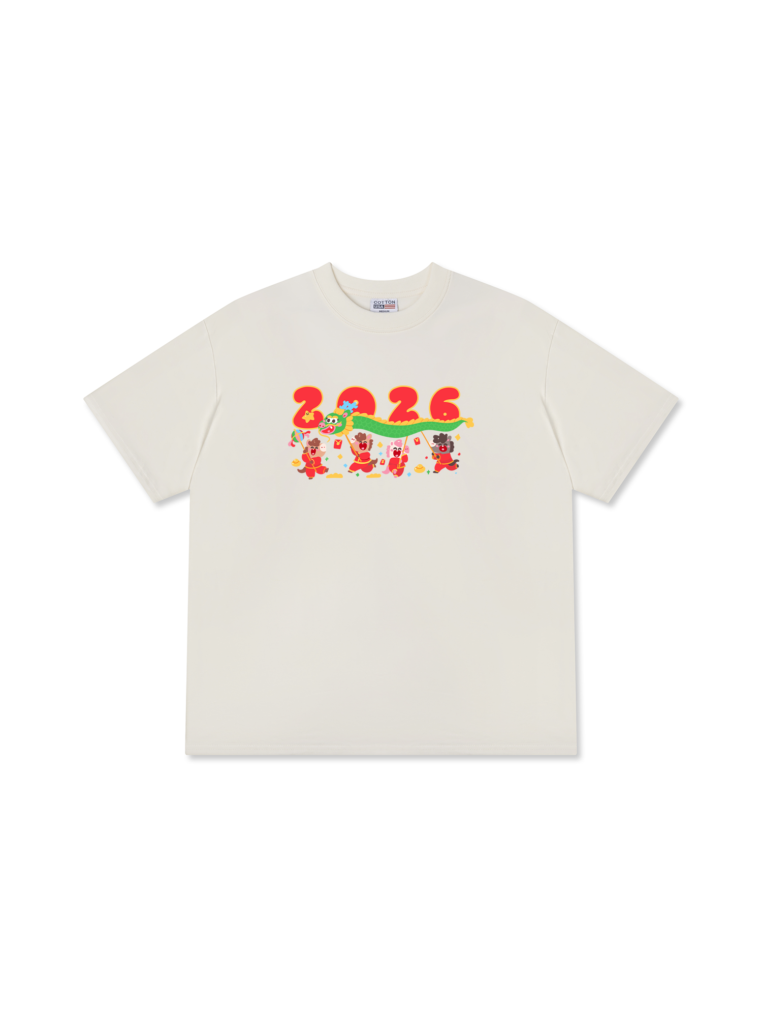 Áo Thun Relaxed Fit Ngũ Phúc Lâm Môn
