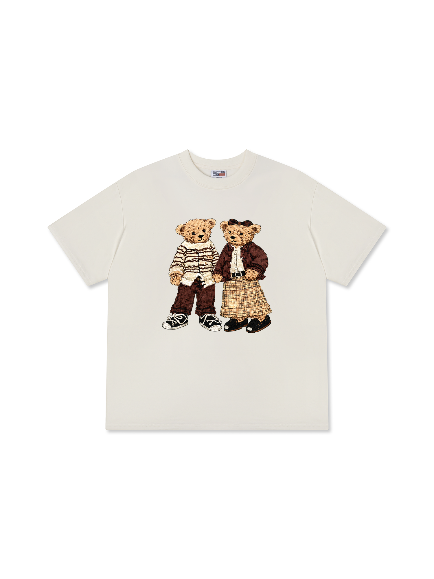 Áo Thun Relaxed Fit Couple Bear