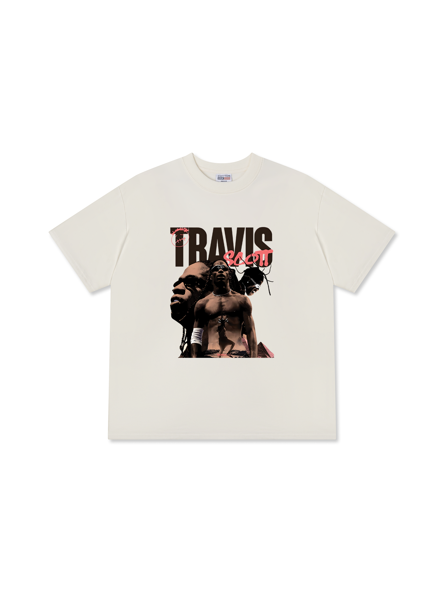 Áo Thun Relaxed Fit Travis Scott Bootle Rap