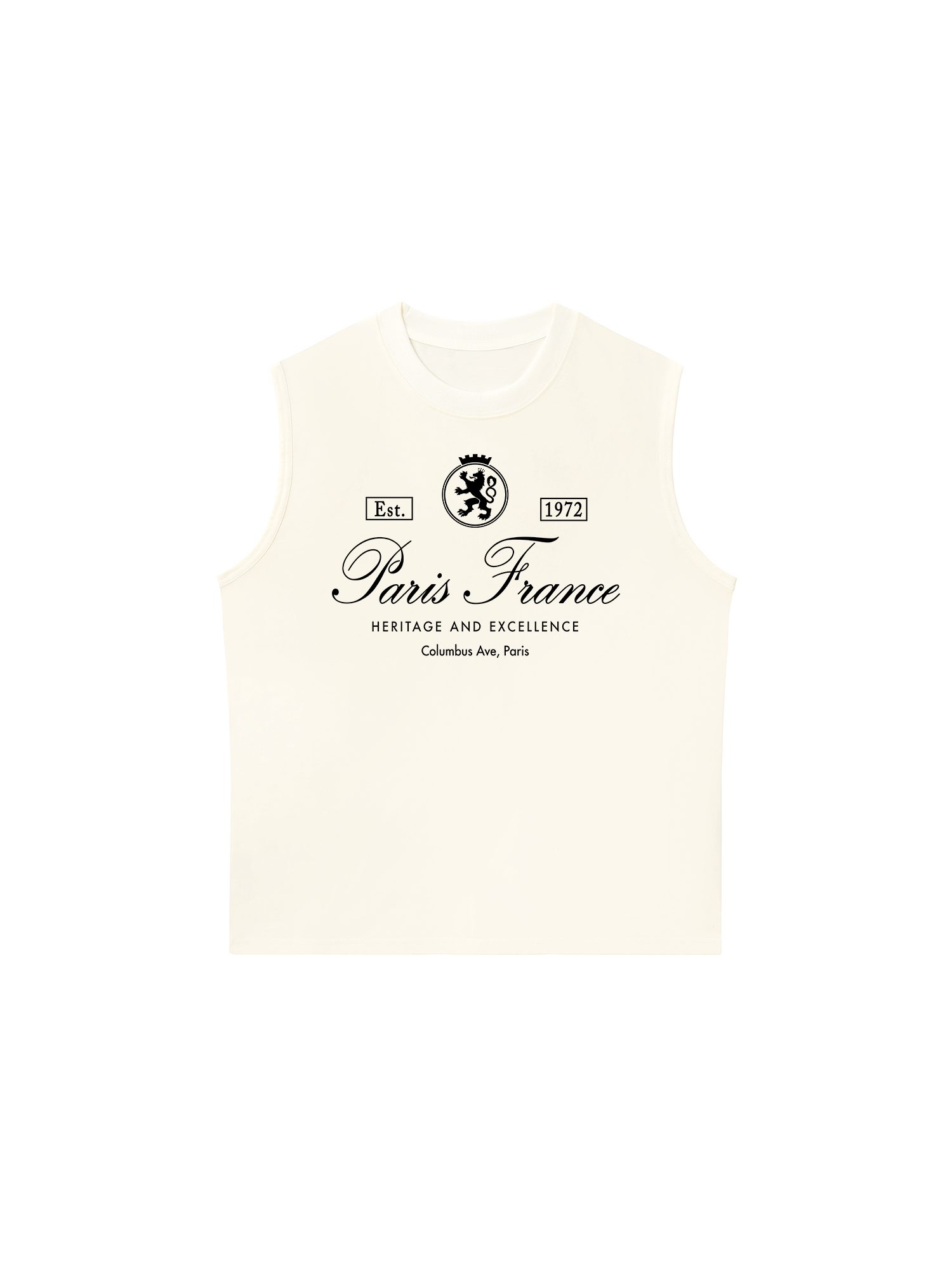 Áo Ba Lỗ Relaxed Fit Vintage Paris France