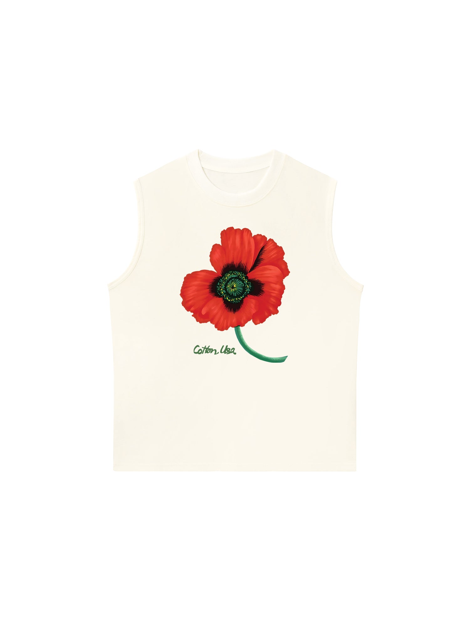 Áo Ba Lỗ Relaxed Fit Floral Red