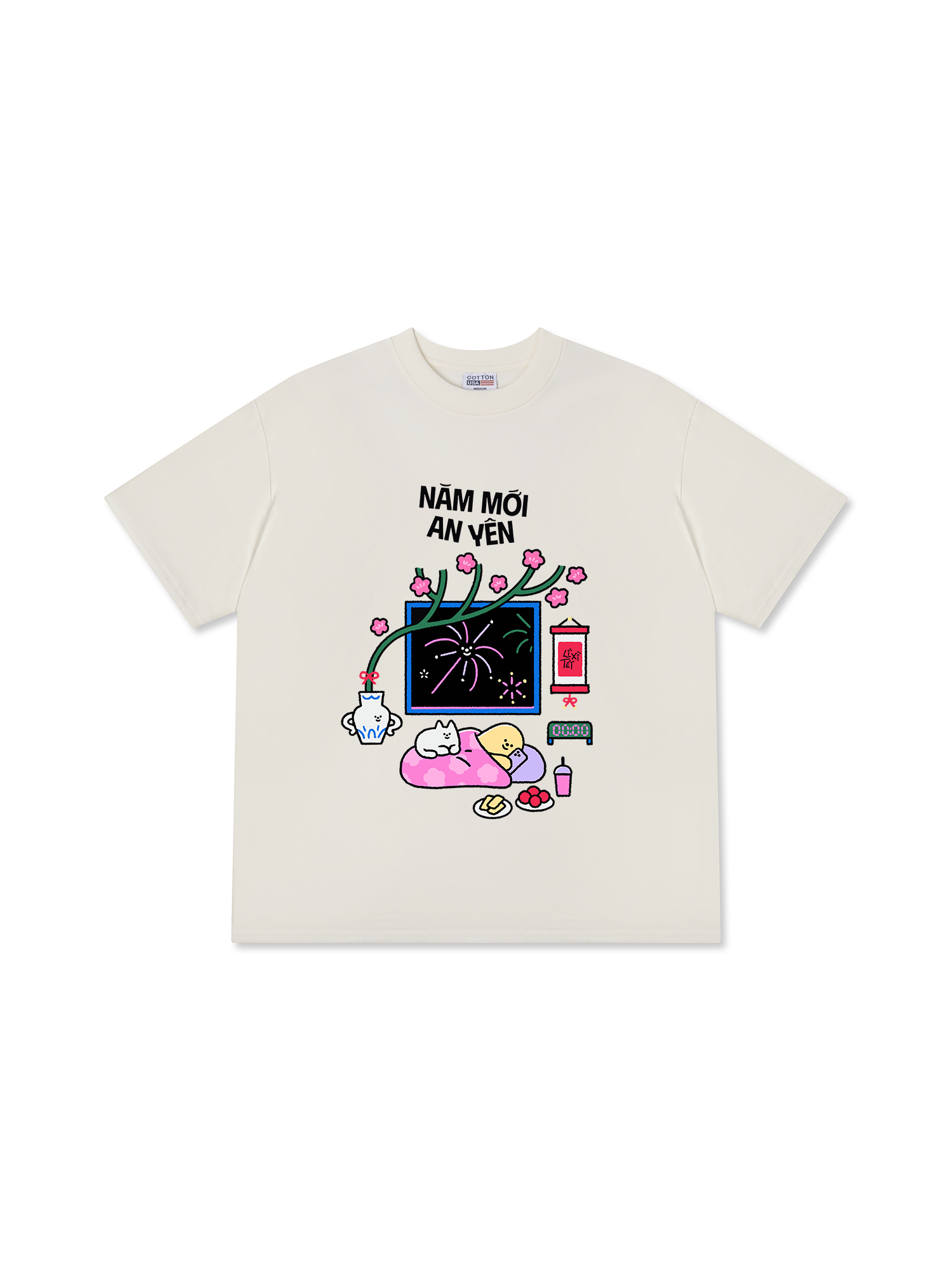 Áo Thun Relaxed Fit Năm Mới An Yên