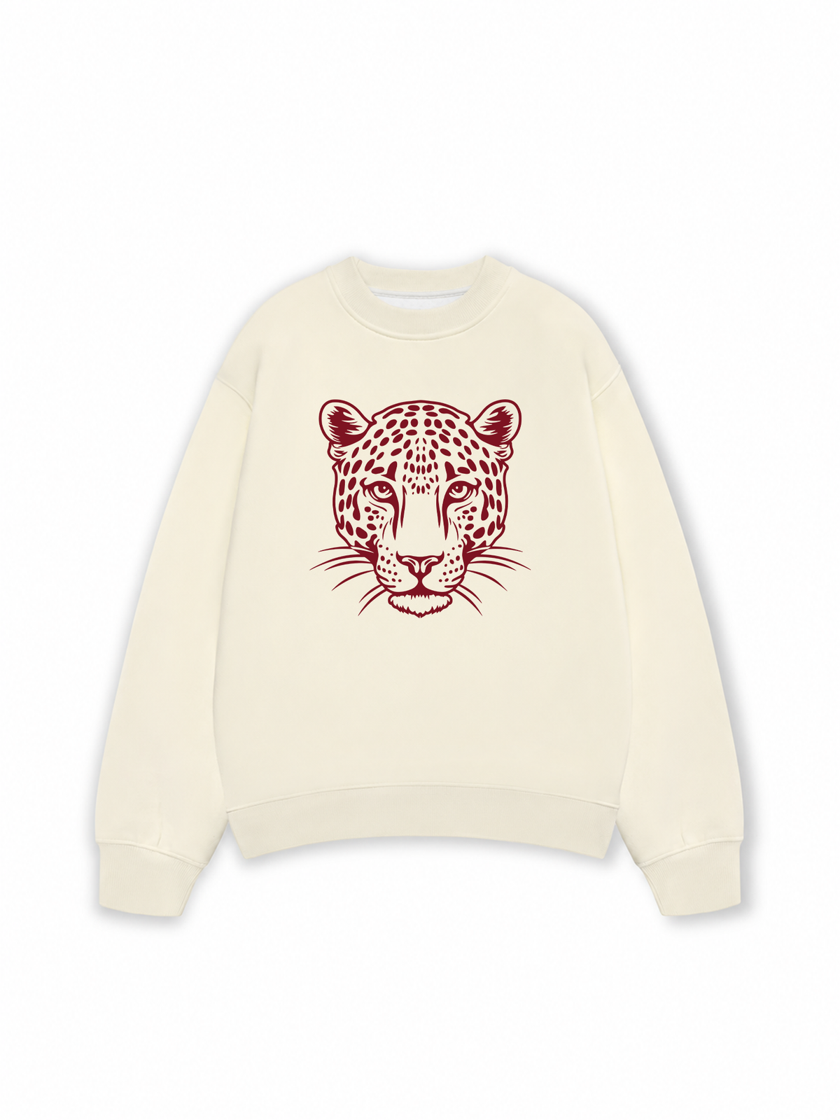 Áo Sweater Nỉ Hai Da Urban Leopard Feline Face