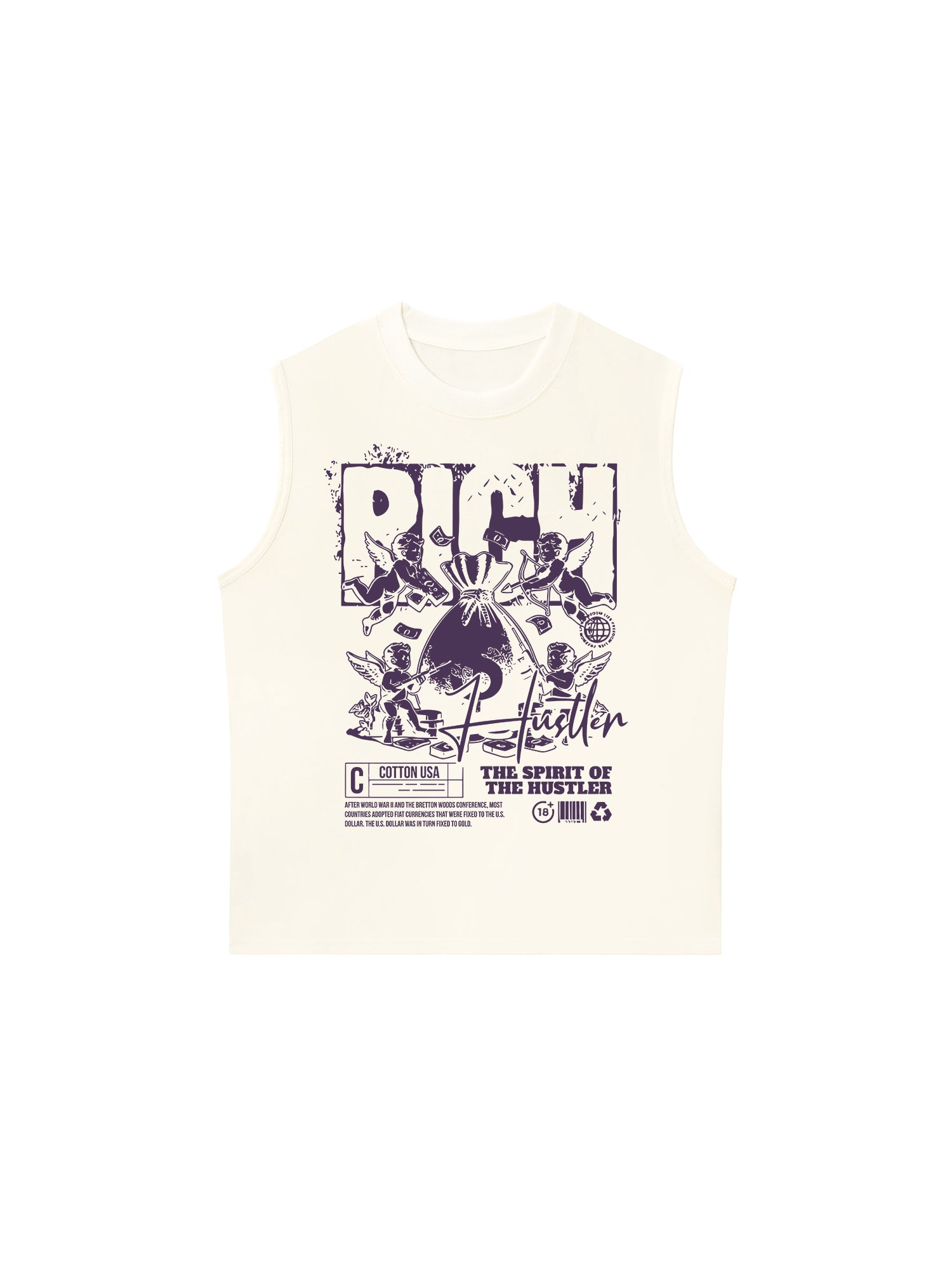 Áo Ba Lỗ Relaxed Fit Money The Spirit Of The Hustler