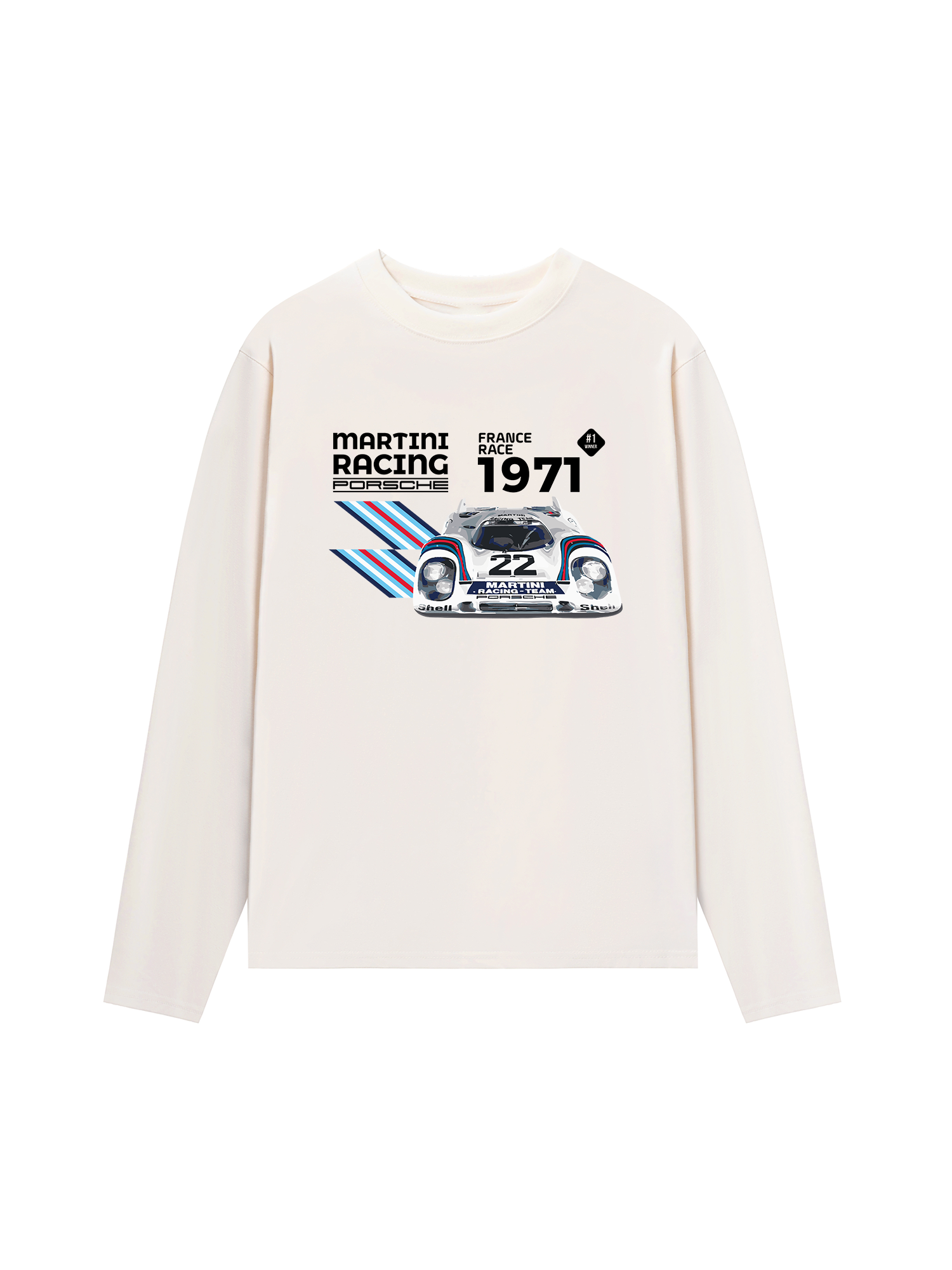 Áo Thun Dài Tay Porsche France Race 1971