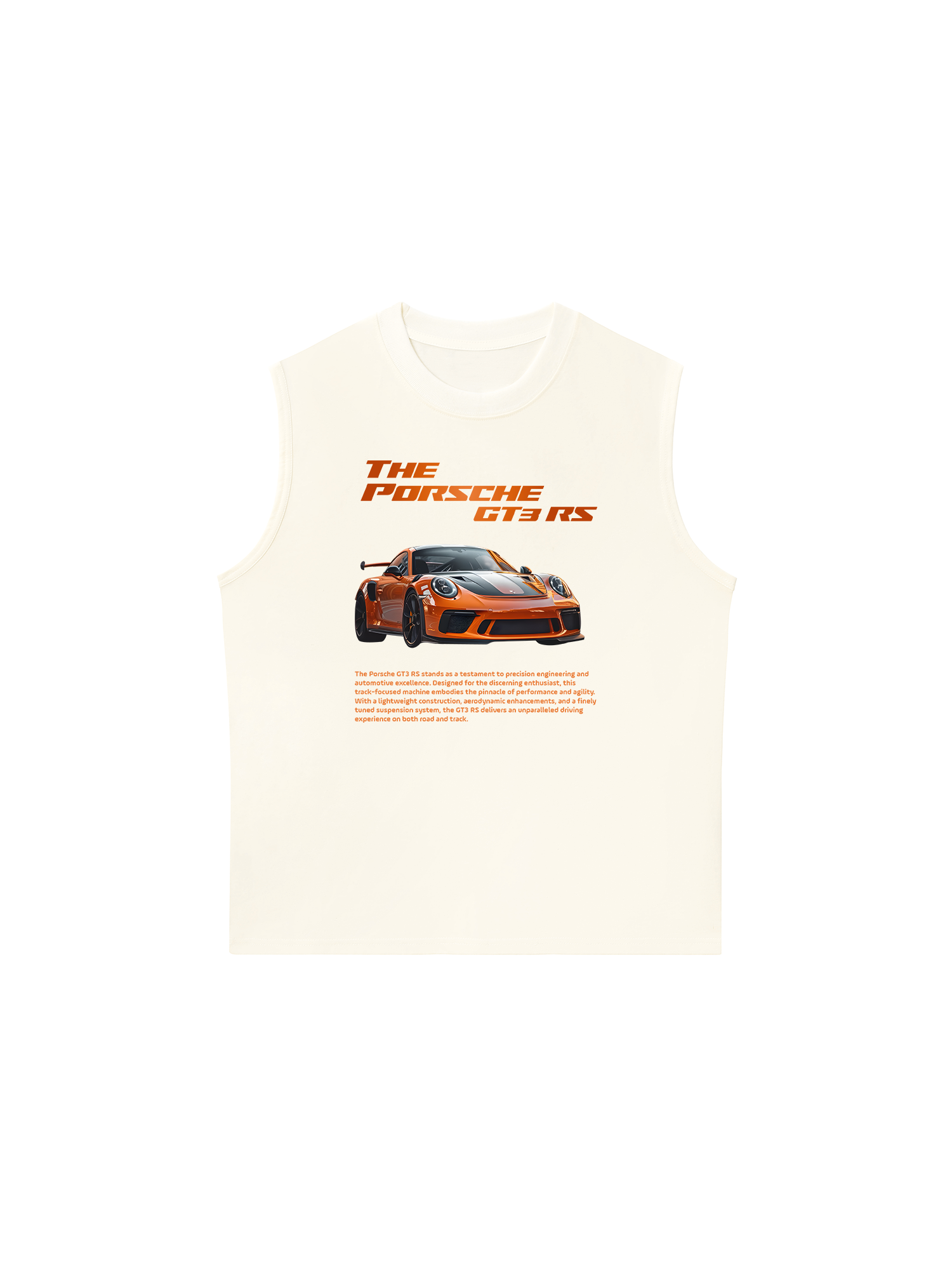Áo Ba Lỗ Relaxed Fit Porsche Orange Layer GT3 RS