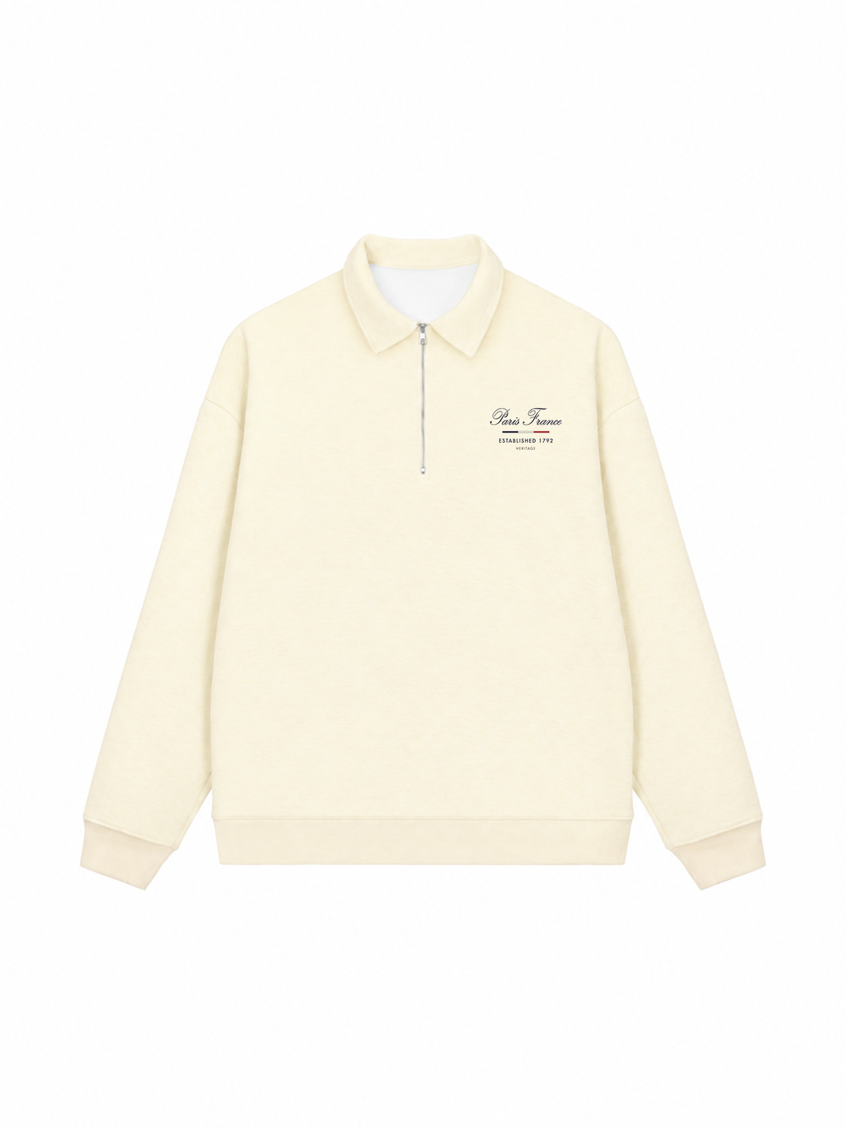 Áo Sweater Polo Nỉ Hai Da Paris France