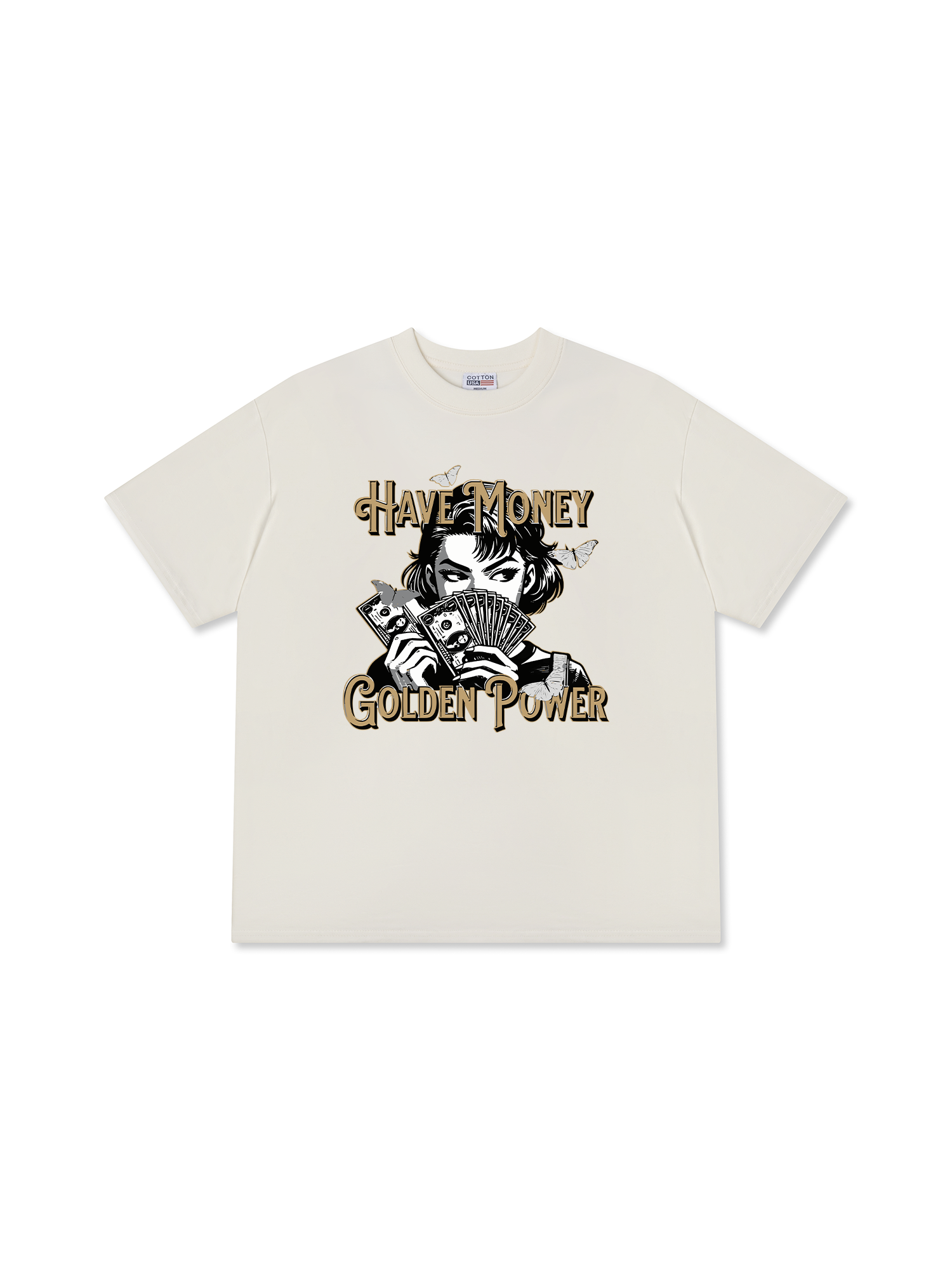 Áo Thun Relaxed Fit Money Golden Power