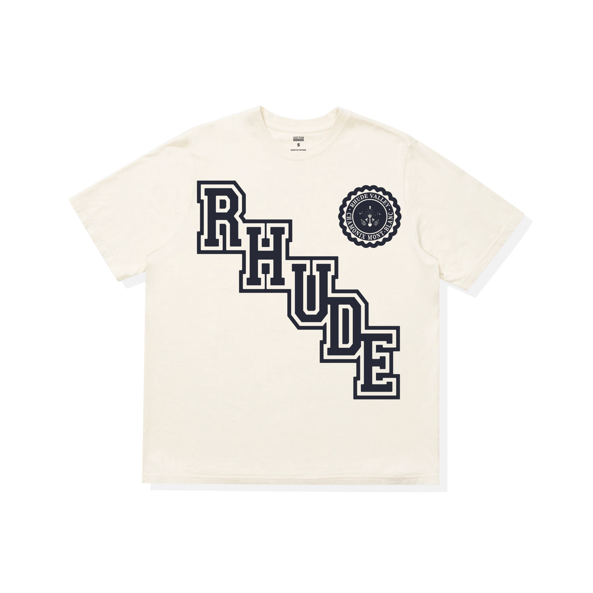 Áo Thun Oversize RHUDE COLLEGIATE CREST