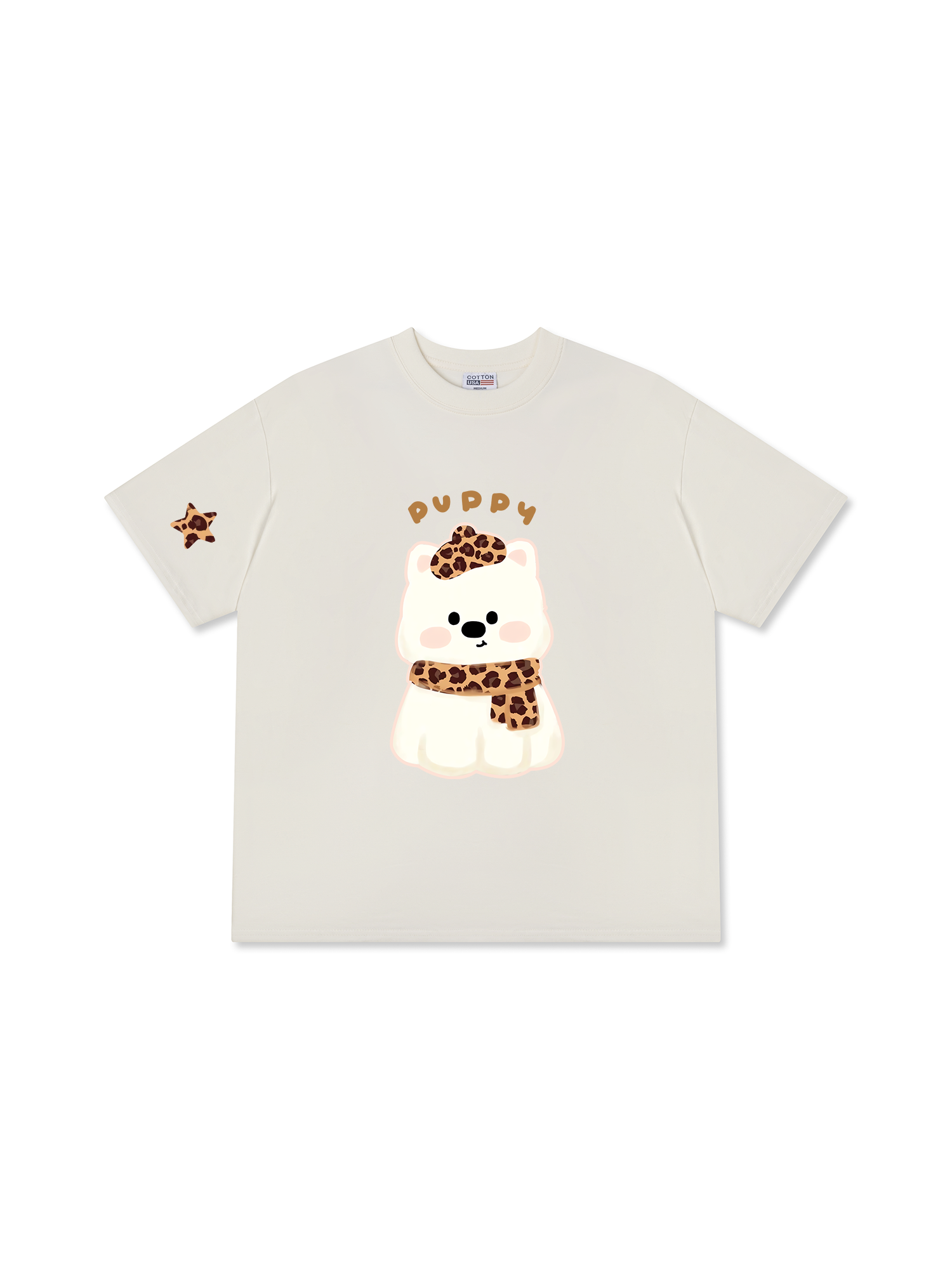 Áo Thun Relaxed Fit Soft Paw Leopard Puppy