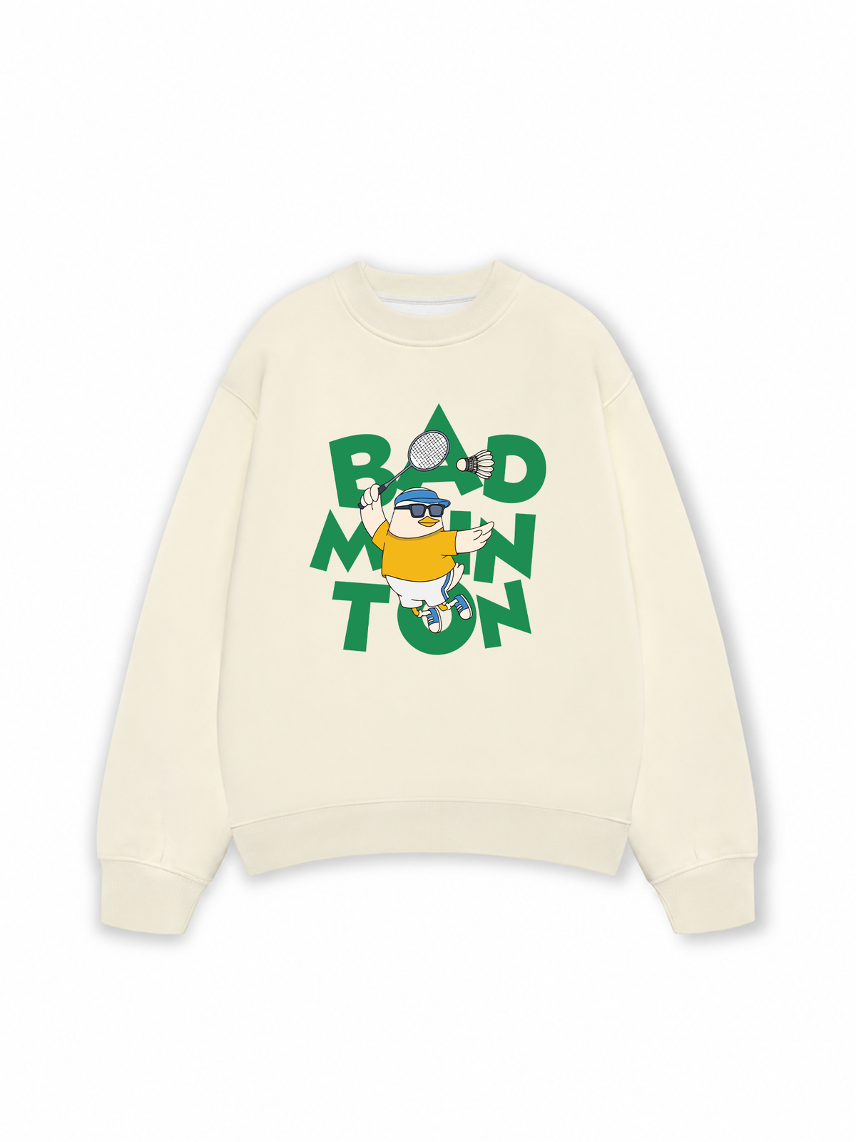 Áo Sweater Nỉ Hai Da Badminton Duck
