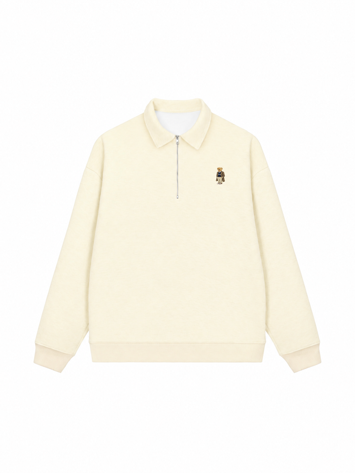 Áo Sweater Polo Nỉ Hai Da  Bear One