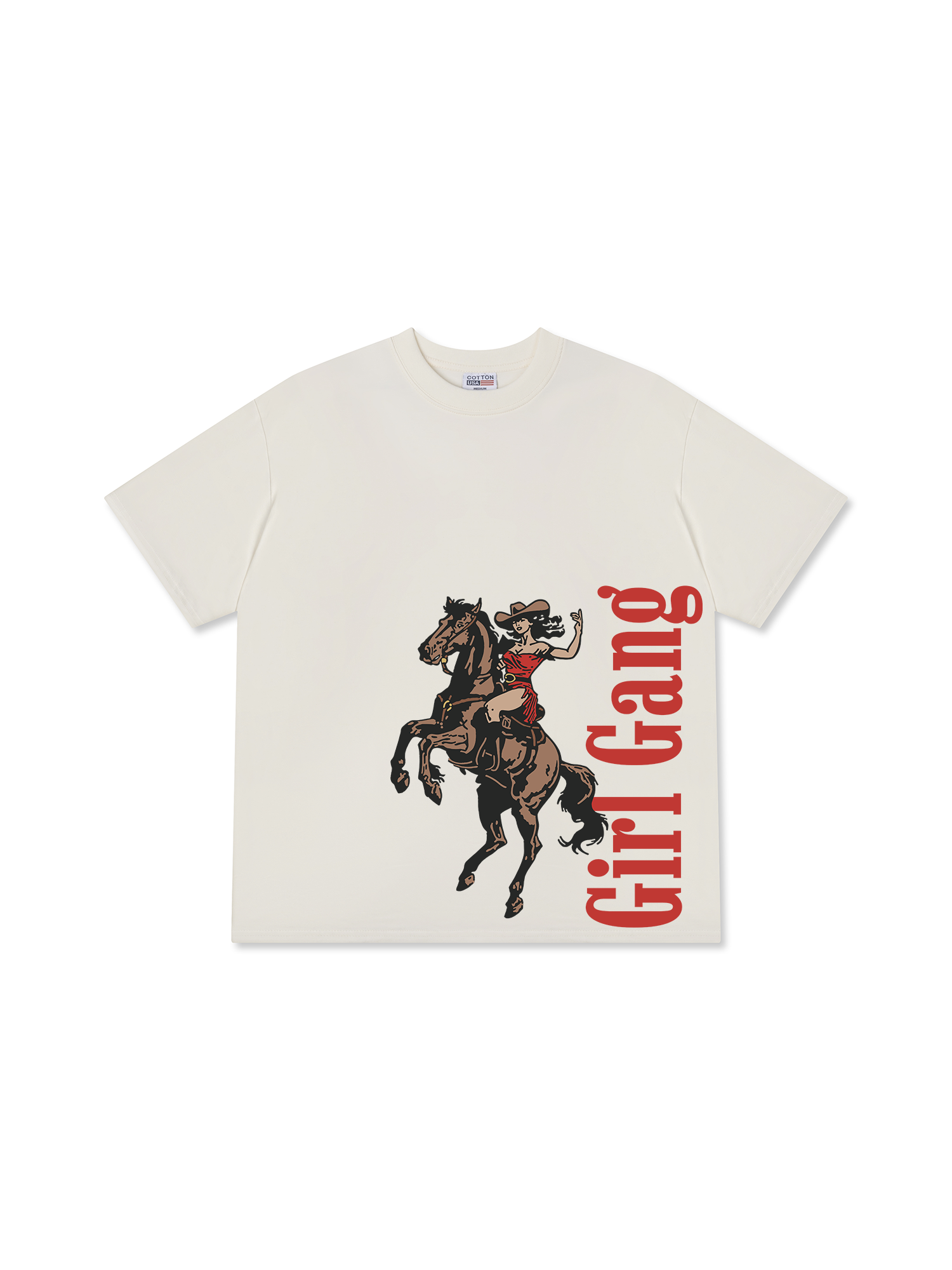 Áo Thun Relaxed Fit Girl Gang