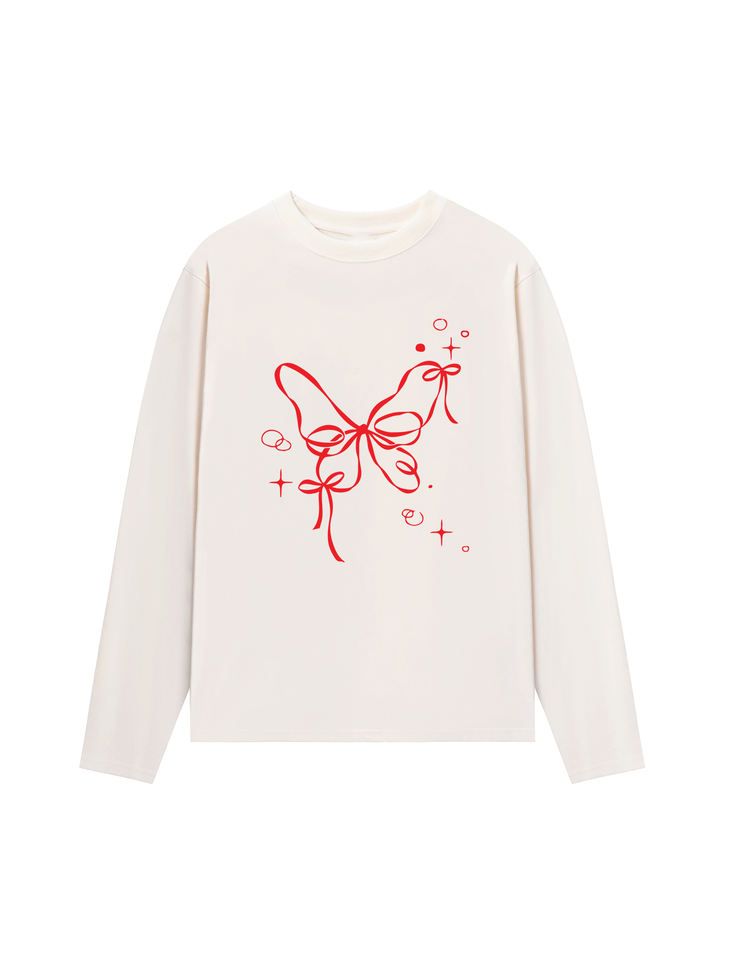 Áo Thun Dài Tay Butterfly Ribbon