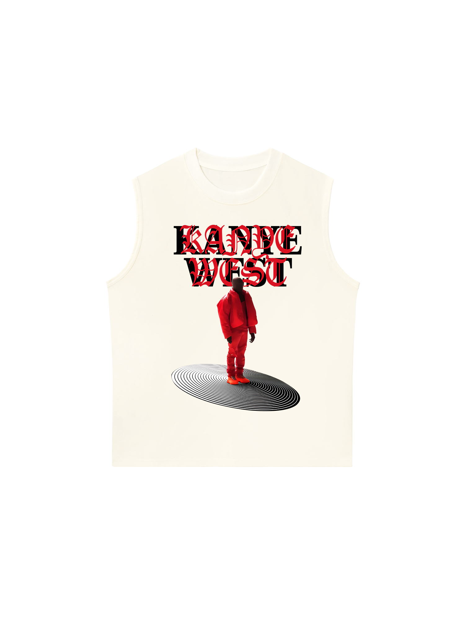 Áo Ba Lỗ Relaxed Fit Rapper Kanye West