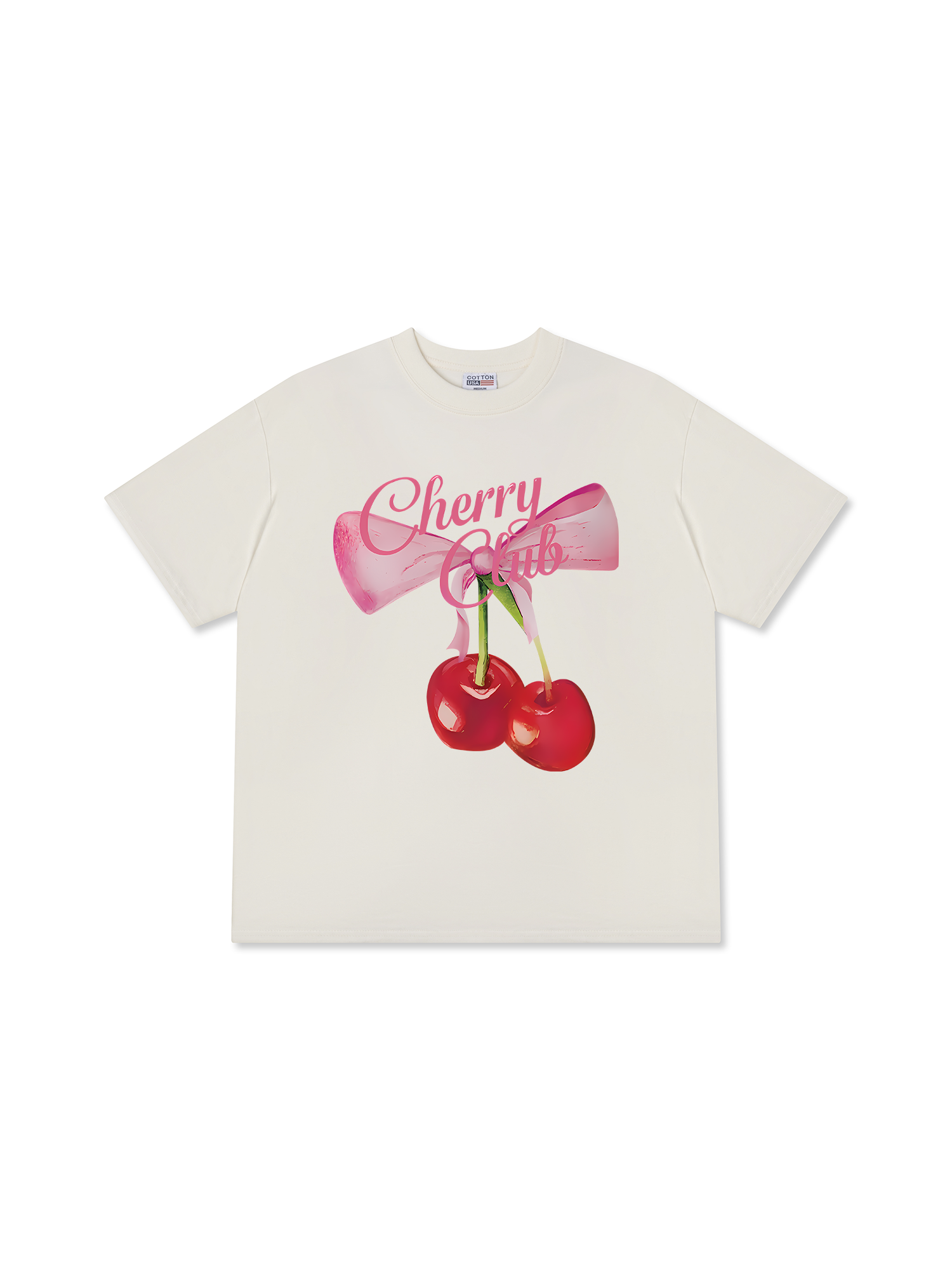 Áo Thun Relaxed Fit Cherry Club Coquette