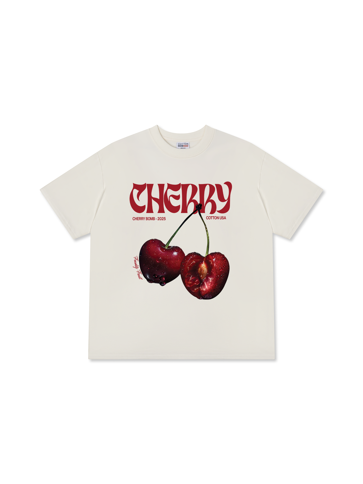 Áo Thun Relaxed Fit Cherry Freshty Fruit
