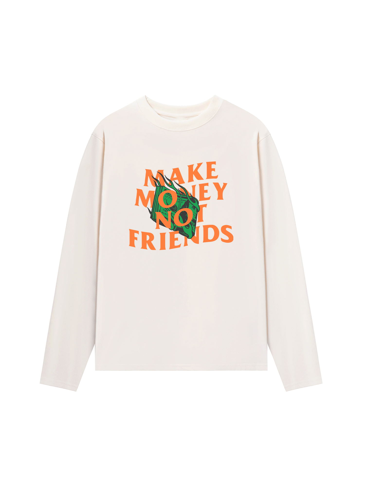 Áo Thun Dài Tay Money Make Money Not Friends