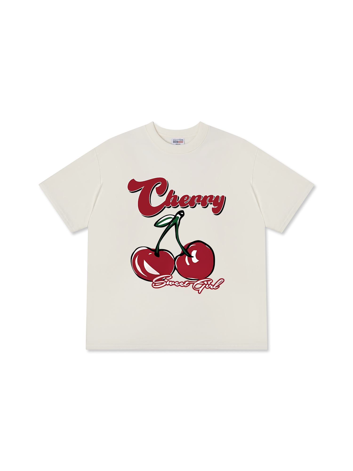 Áo Thun Relaxed Fit Cherry Sweet Girl