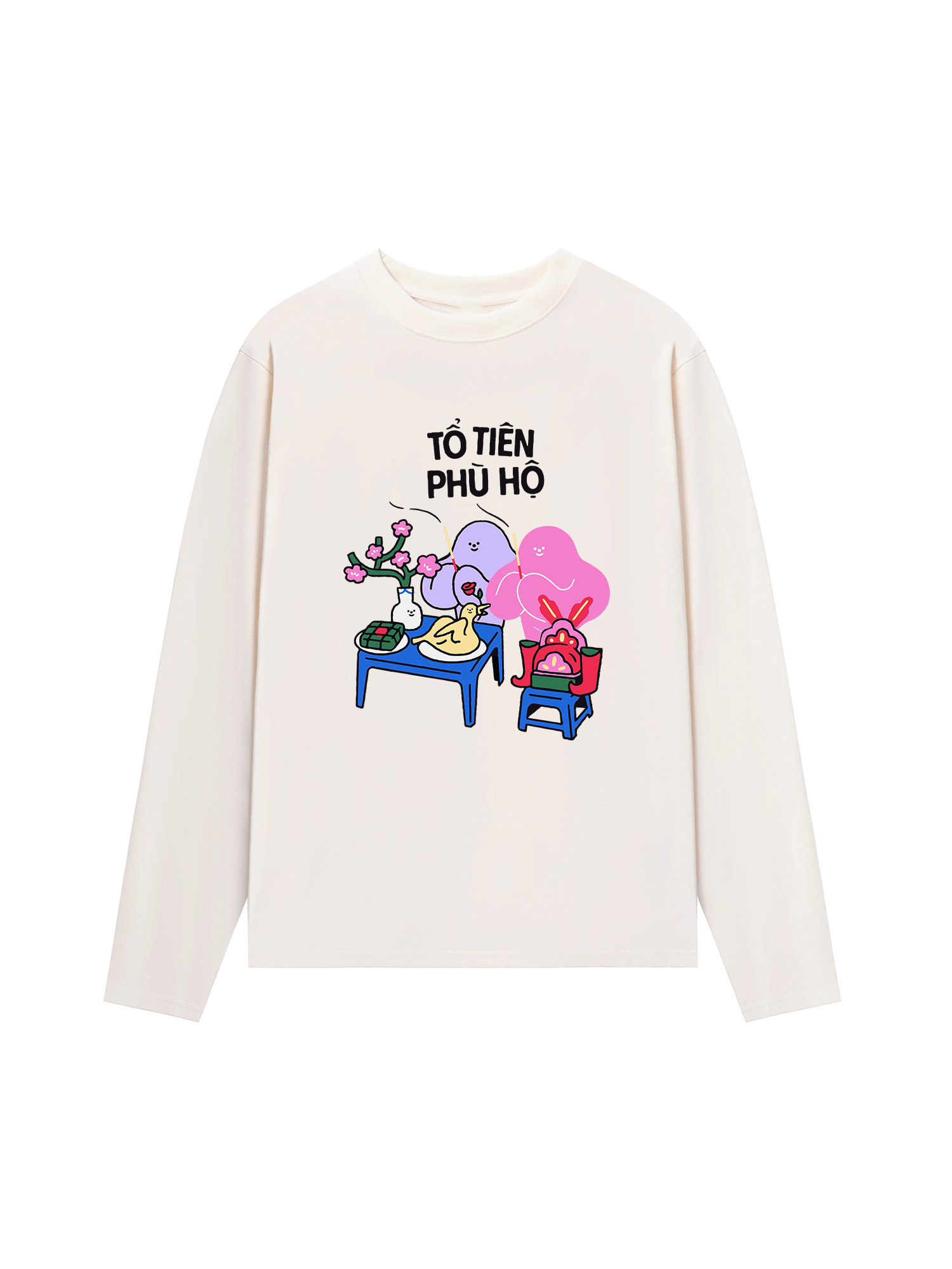 Áo Thun Dài Tay Tổ Tiên Phù Hộ