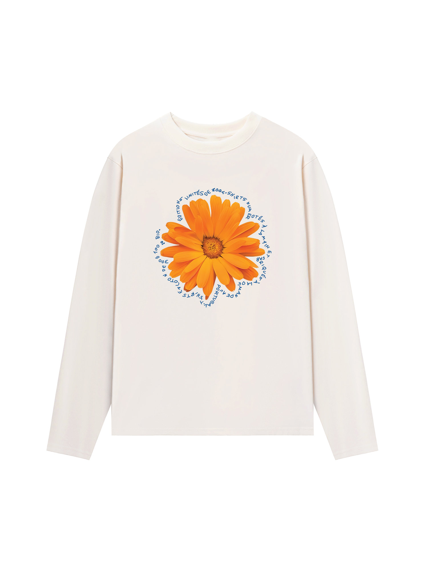 Áo Thun Dài Tay Floral Orange Flower