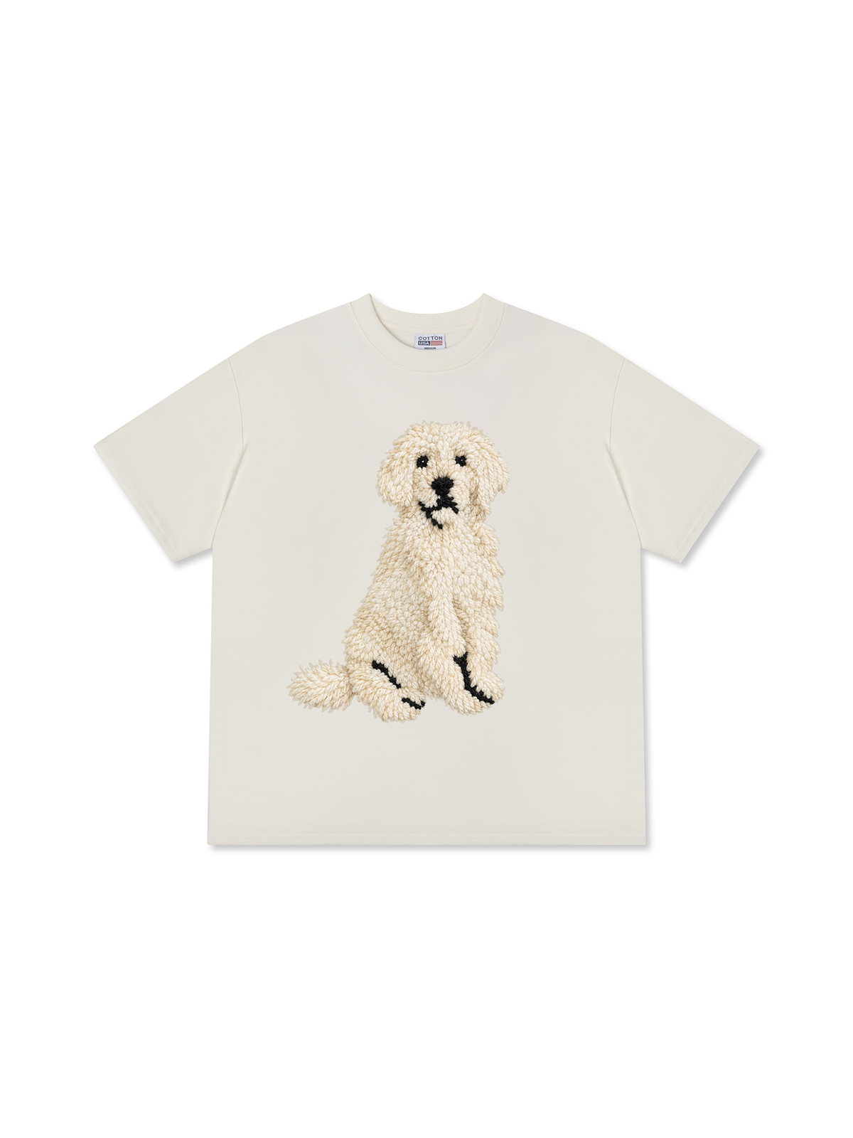 Áo Thun Relaxed Fit White Puppy