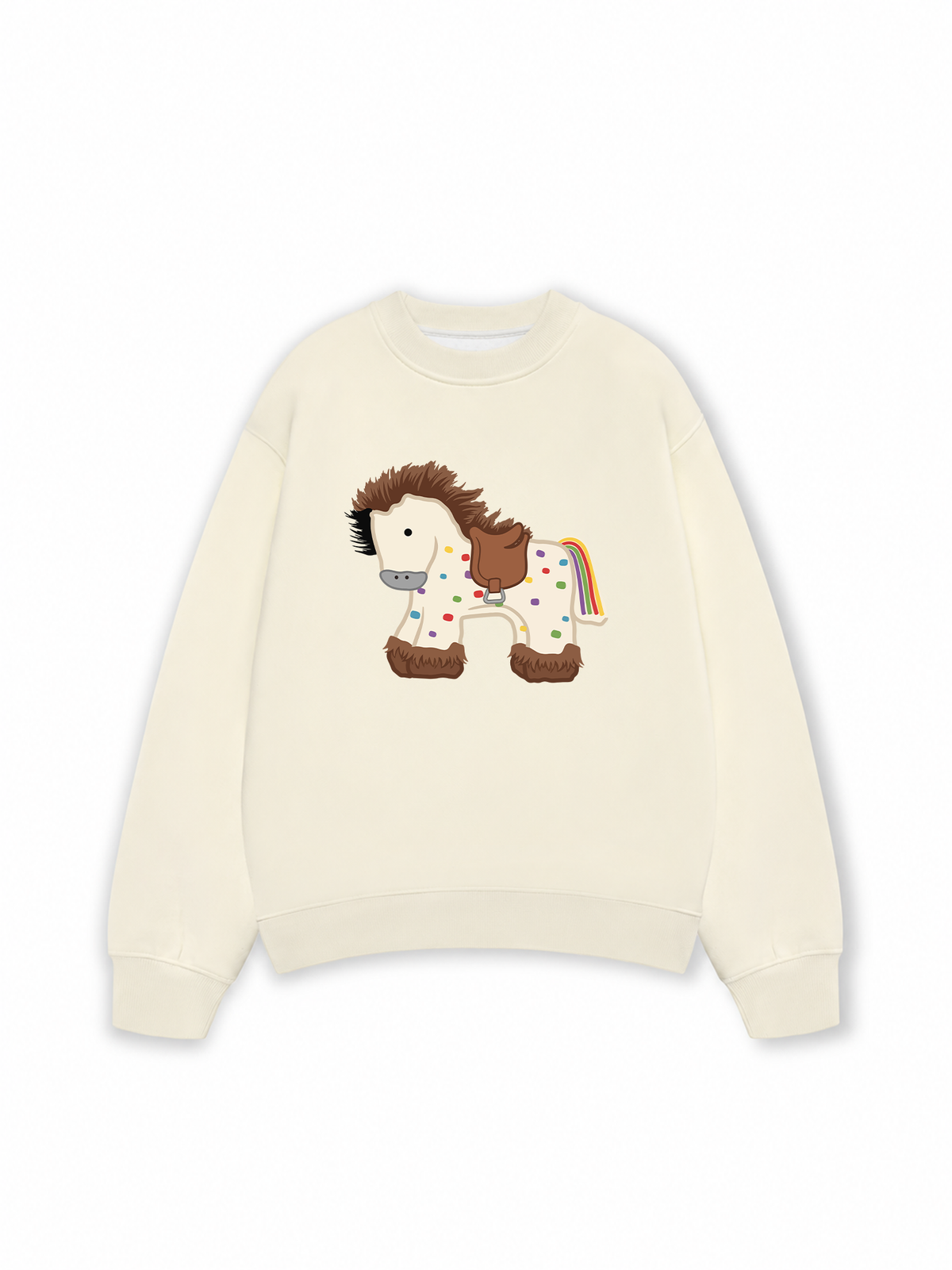 Áo Sweater Nỉ Hai Da Dotty Mood Rainbow Tail Pony