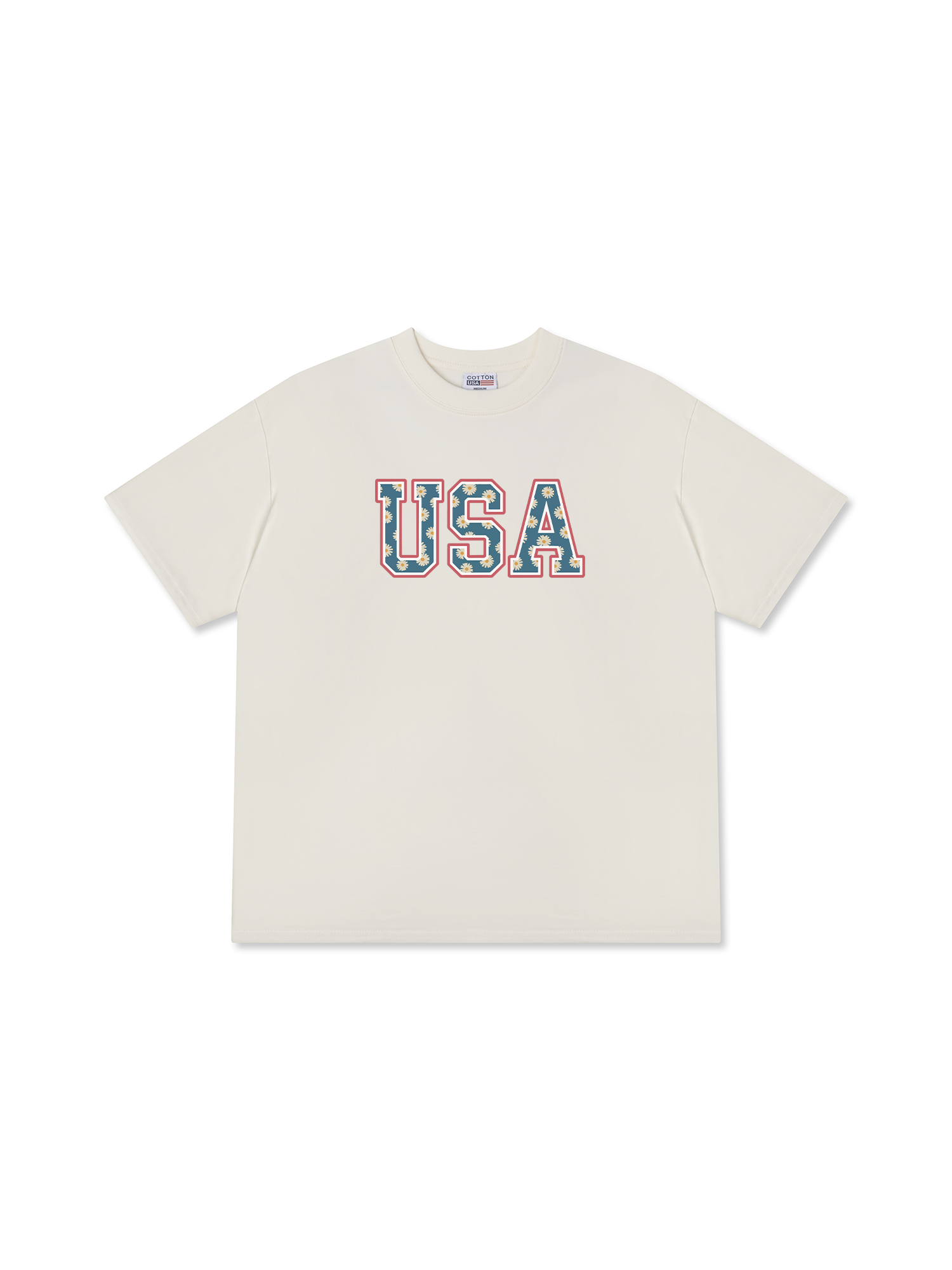 Áo Thun Relaxed Fit USA Daisy Season