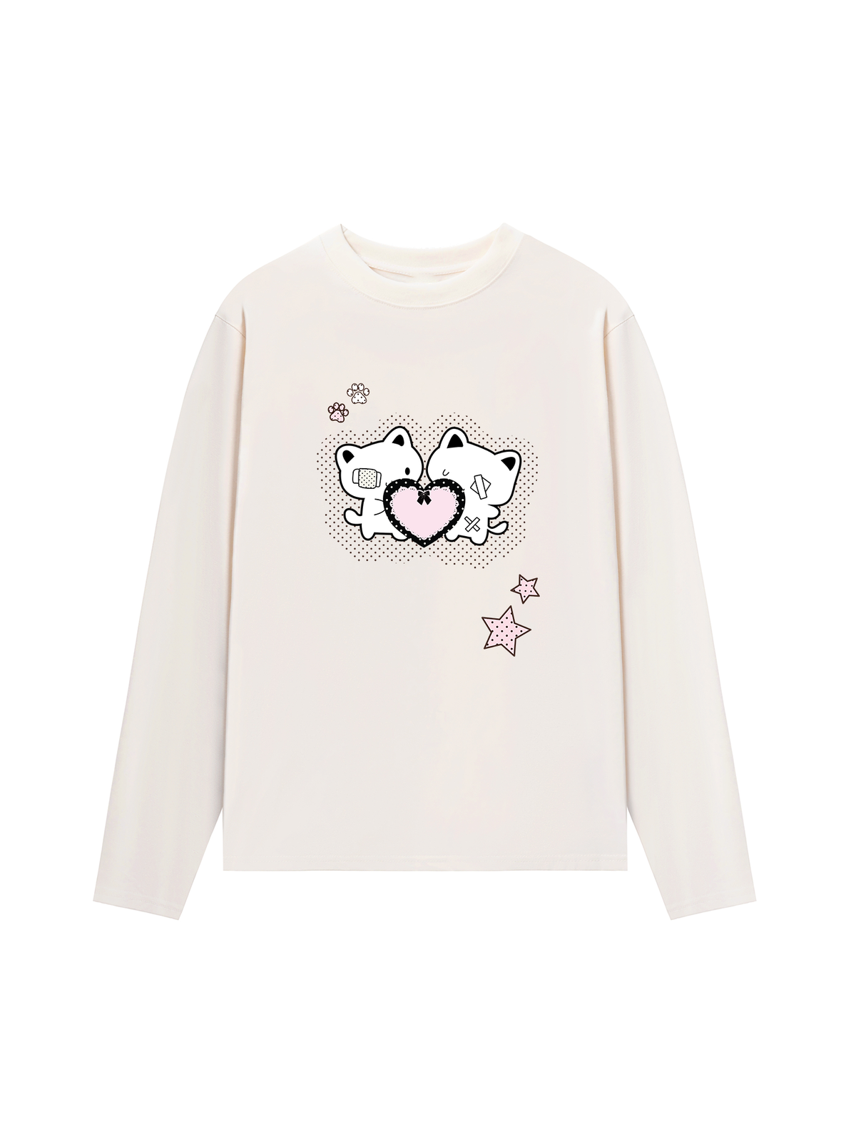 Áo Thun Dài Tay Dotty Mood Starlight Kitty Care