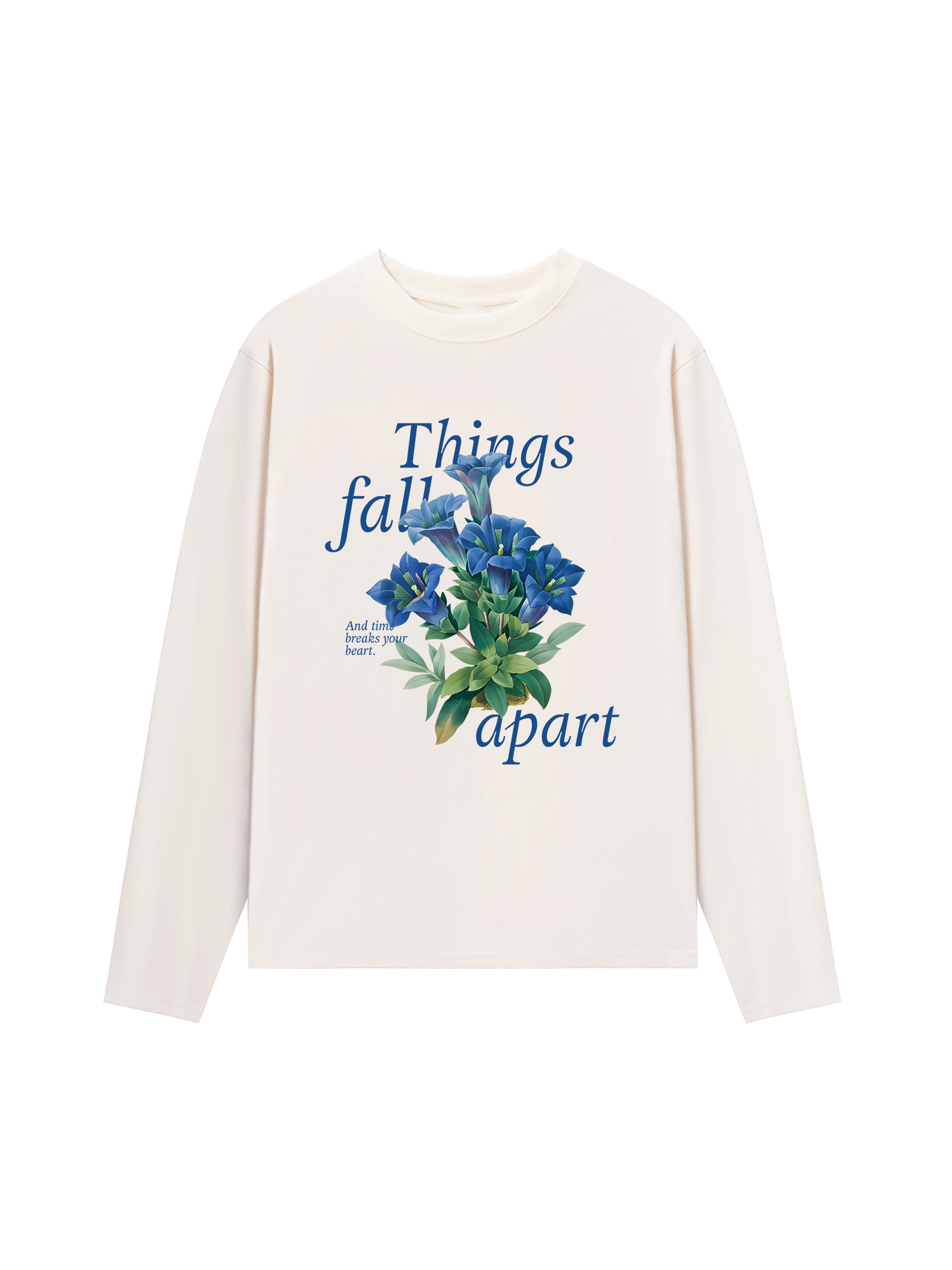 Áo Thun Dài Tay Floral Things Fall Apart