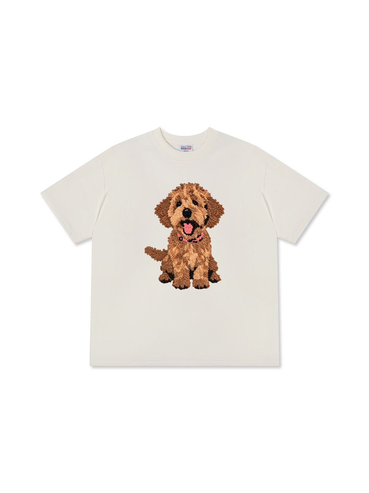 Áo Thun Relaxed Fit Cute Brown Puppy