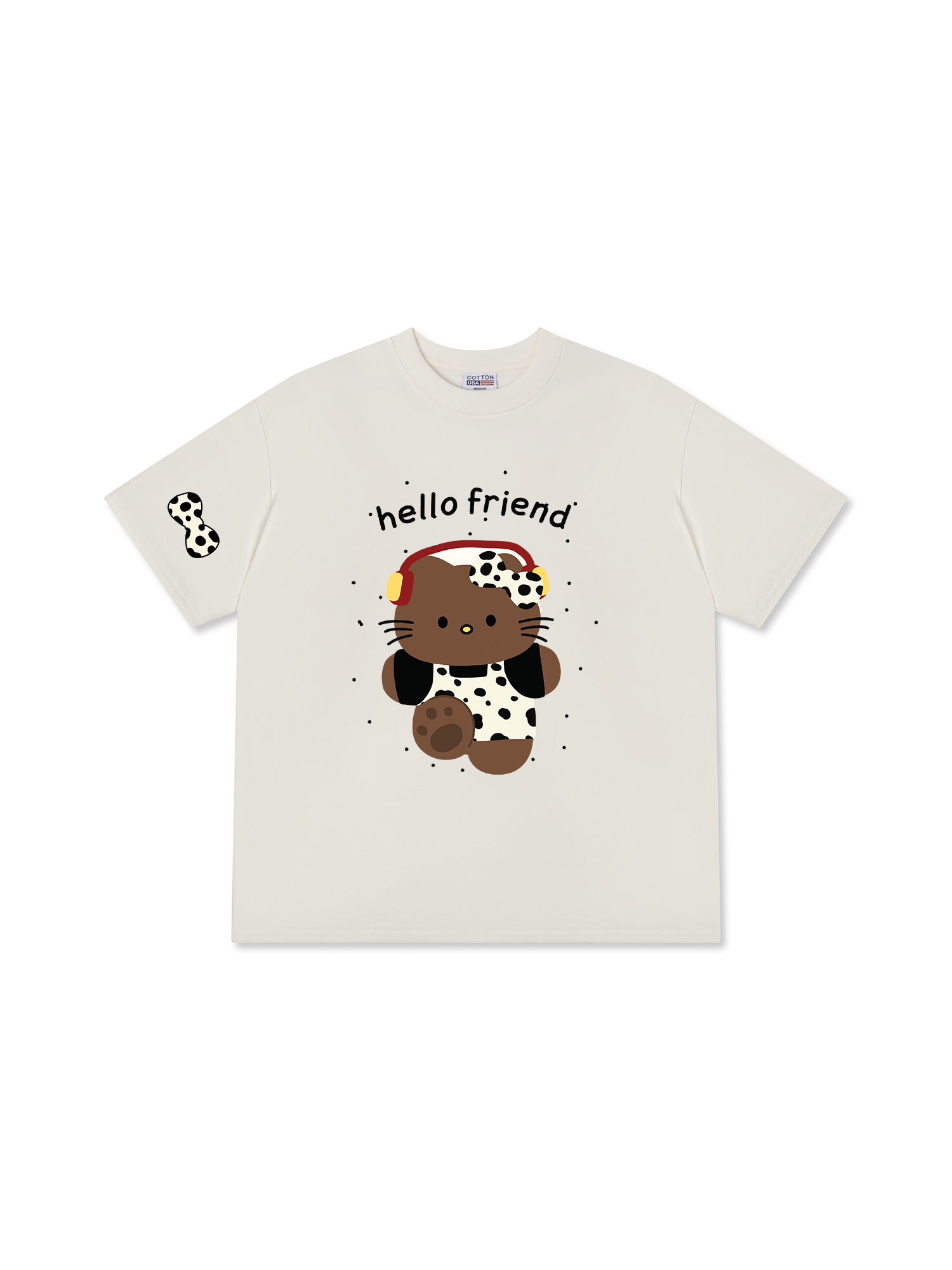 Áo Thun Relaxed Fit Soft Paw Hello Friend