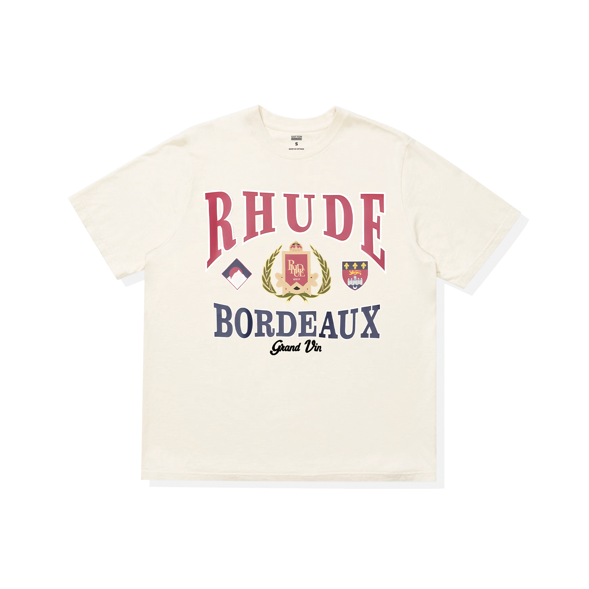 Áo Thun Oversize RHUDE Blank Bordeaux Grand