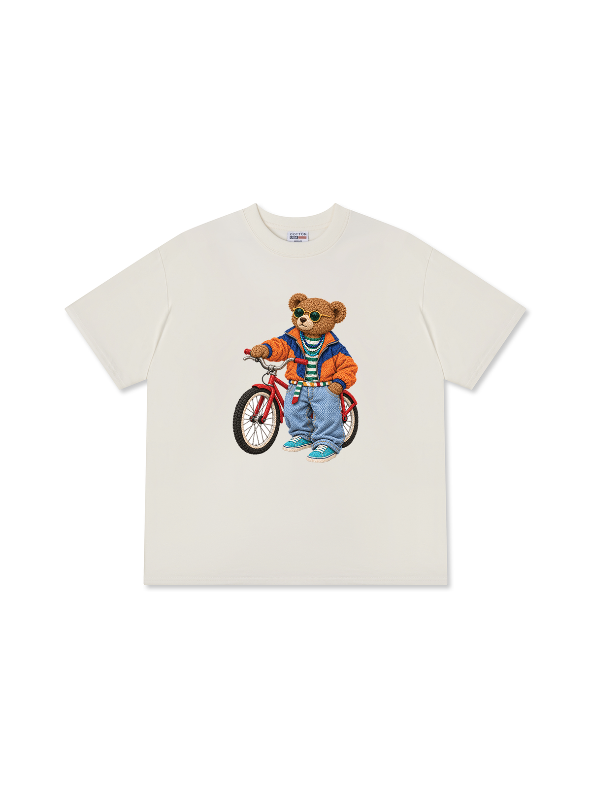 Áo Thun Relaxed Fit Bear Cycling